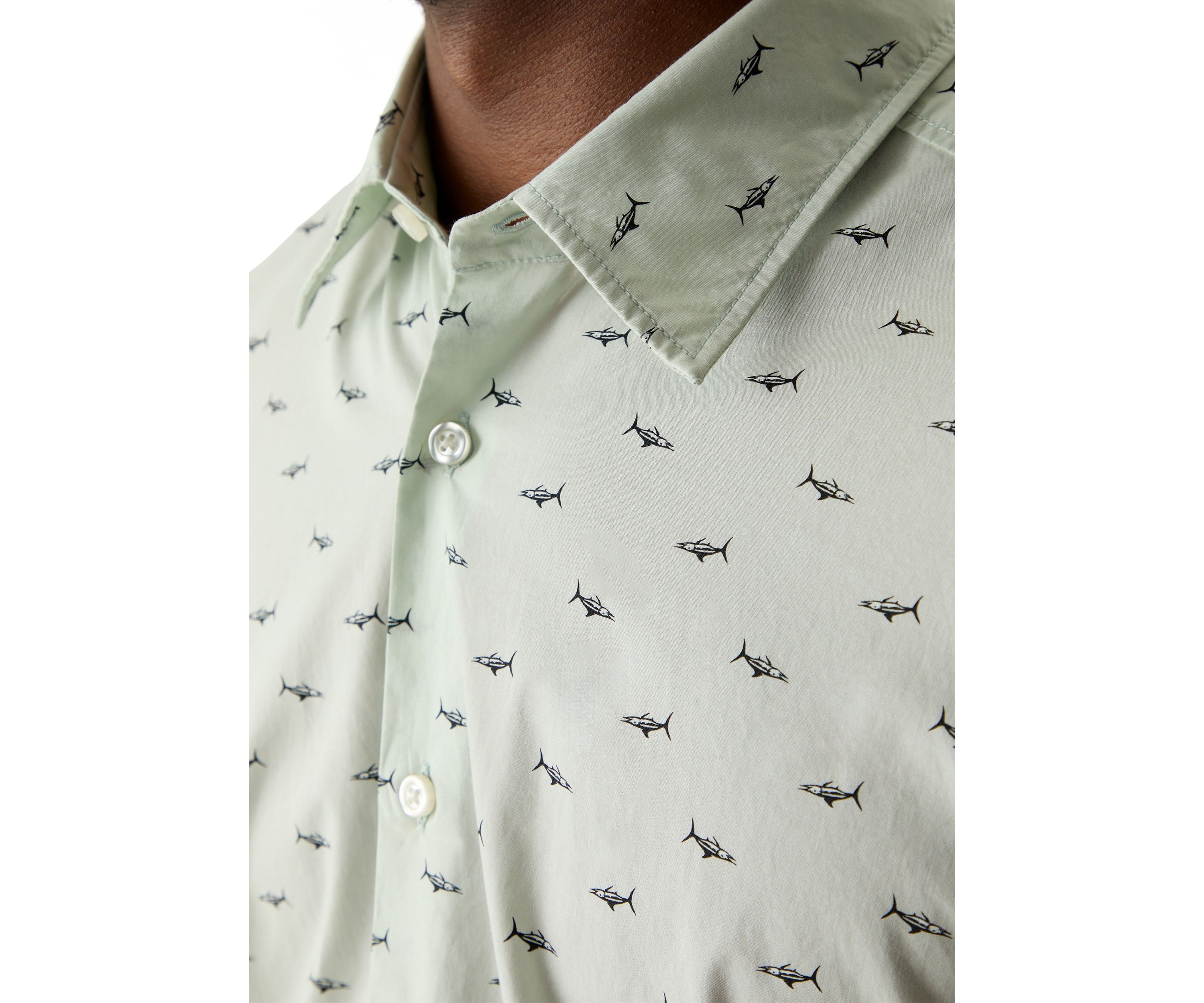 Mens Printed Dress Shirt