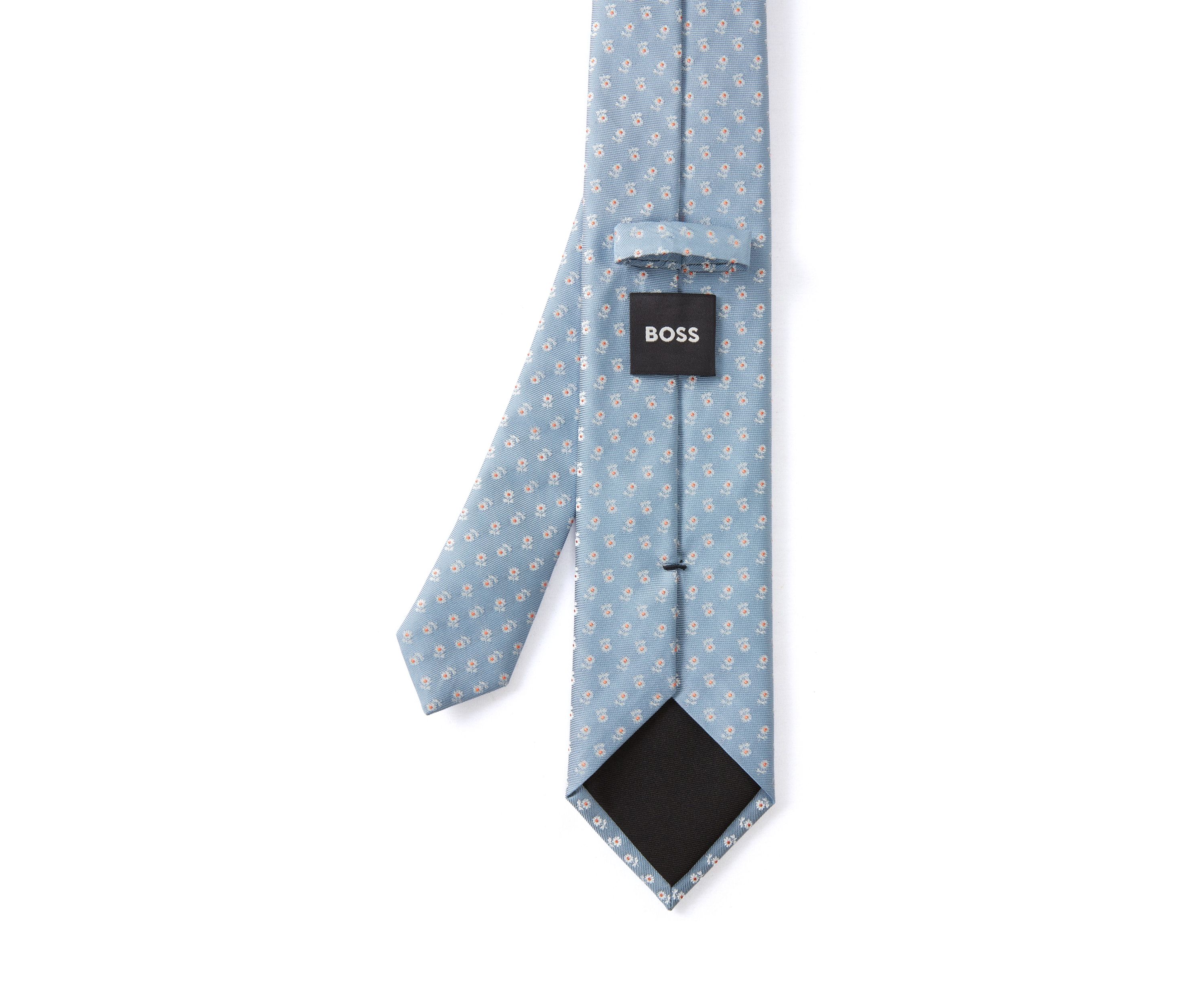 Floral Embroidered Tie