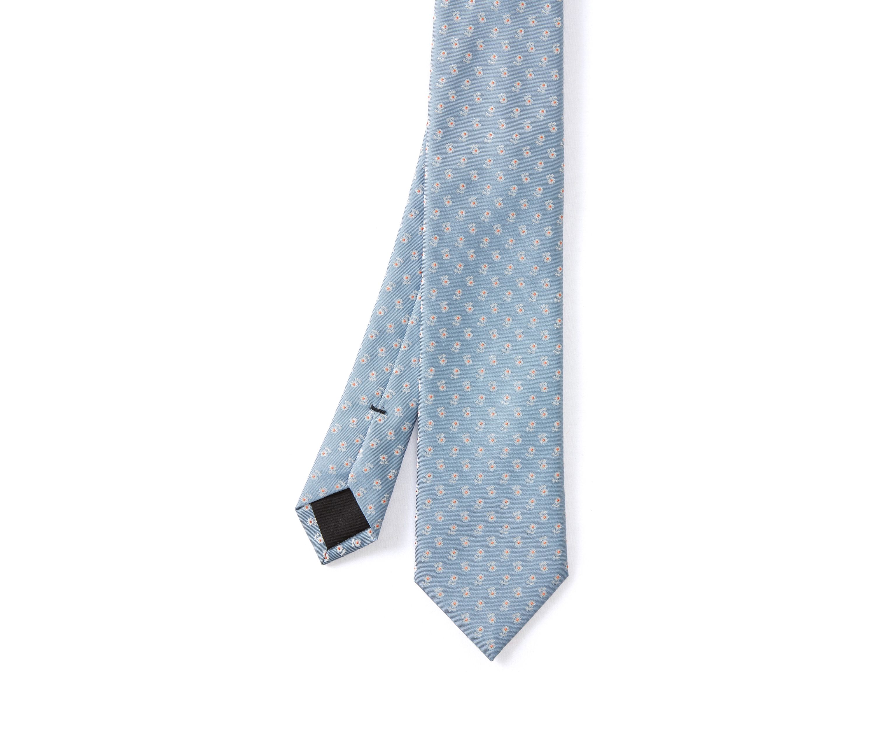 Floral Embroidered Tie