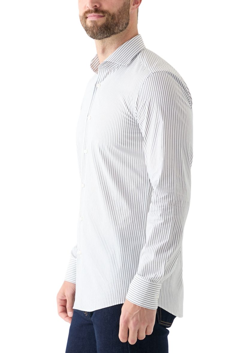 Mens Hank Spread Collar Long Sleeve Shirt
