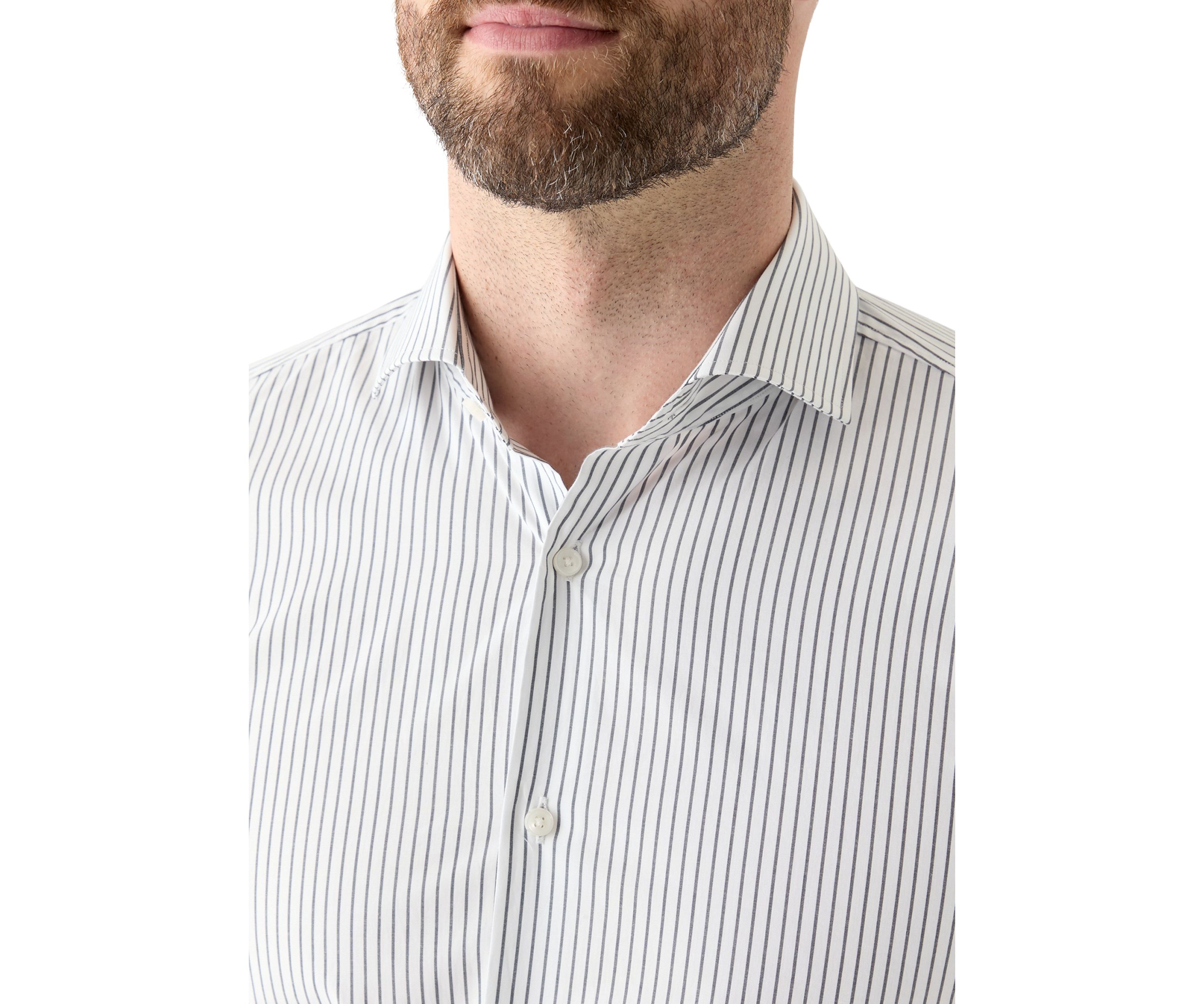 Mens Hank Spread Collar Long Sleeve Shirt