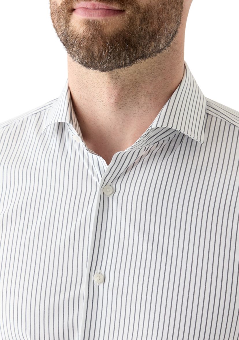 Mens Hank Spread Collar Long Sleeve Shirt