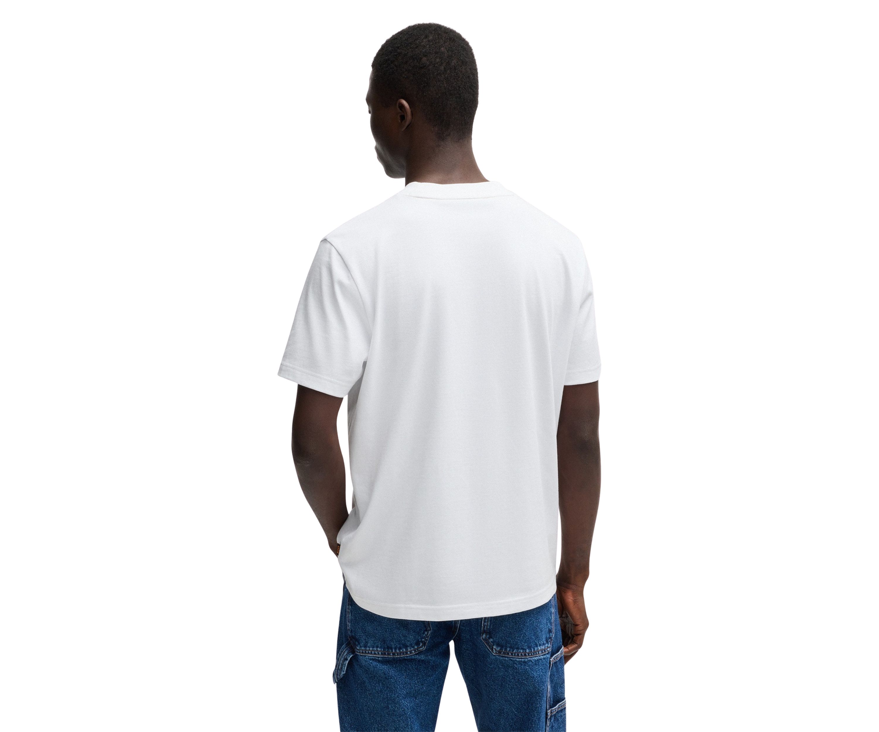 Mens Short Sleeve Cotton Fish Graphic T-Shirt 