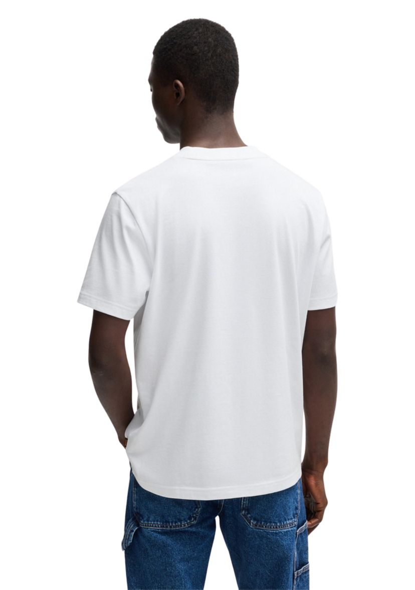 Mens Short Sleeve Cotton Fish Graphic T-Shirt 