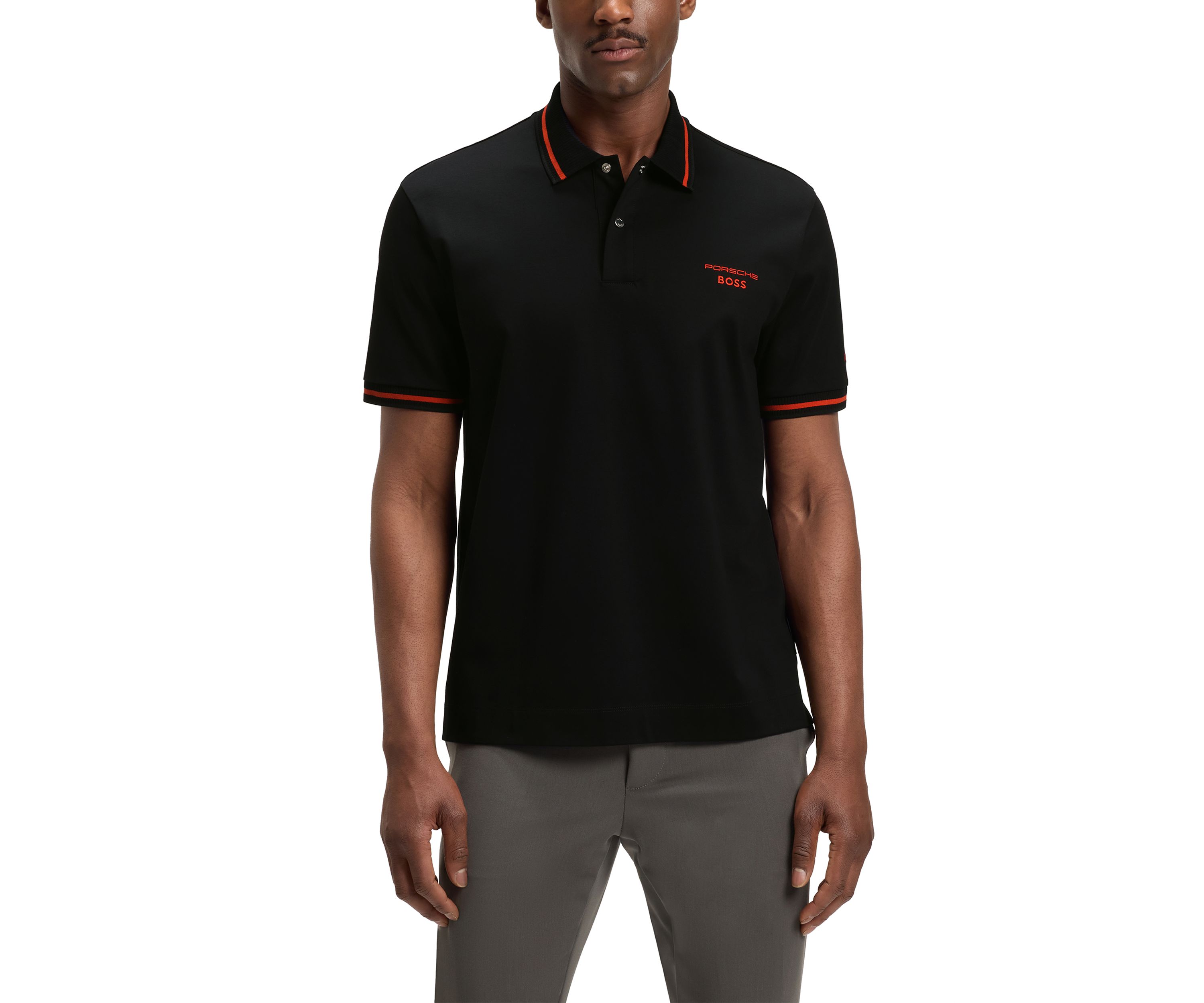 Mens Porsche Short Sleeve Polo Shirt
