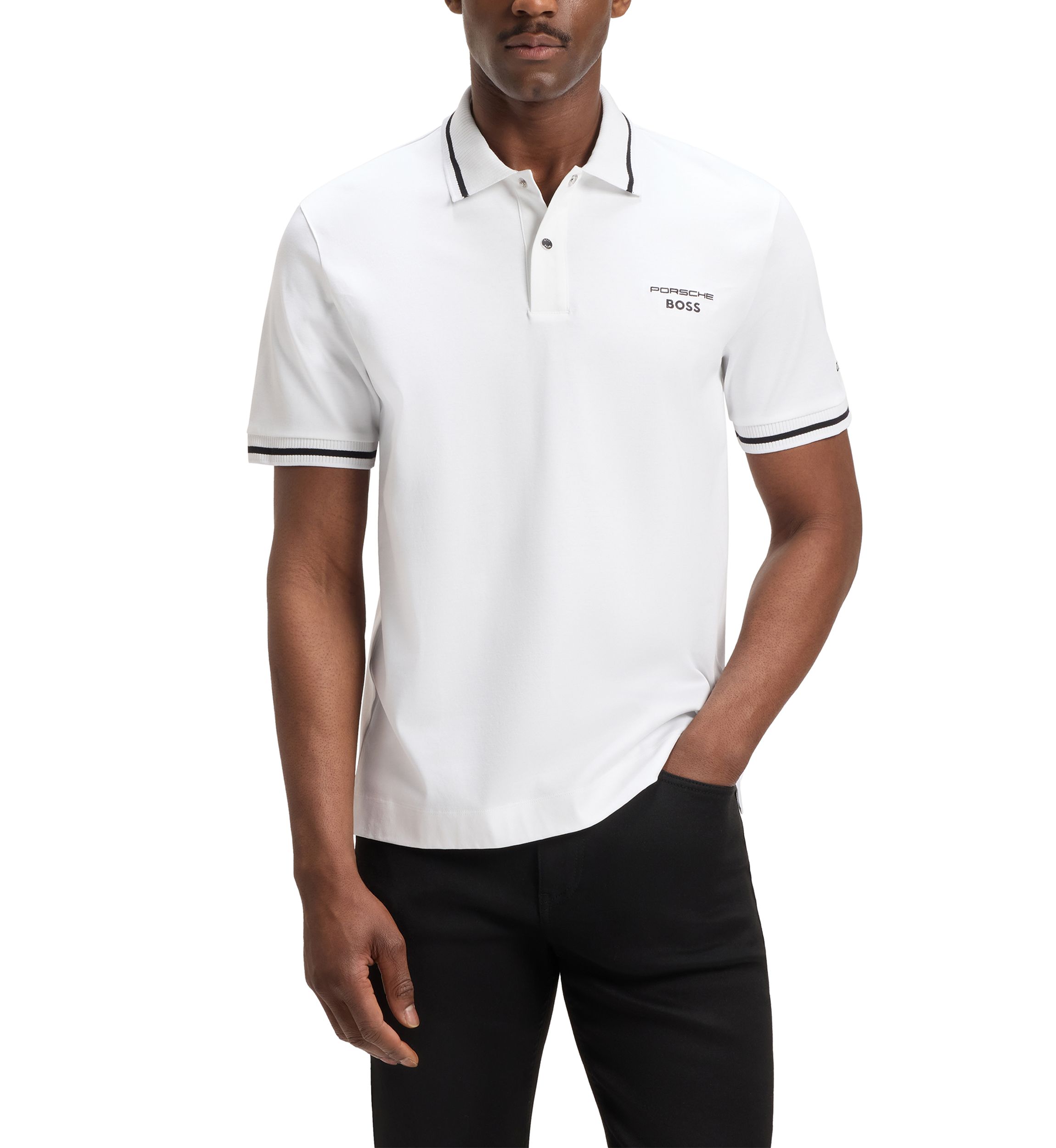 Mens Porsche Short Sleeve Polo Shirt