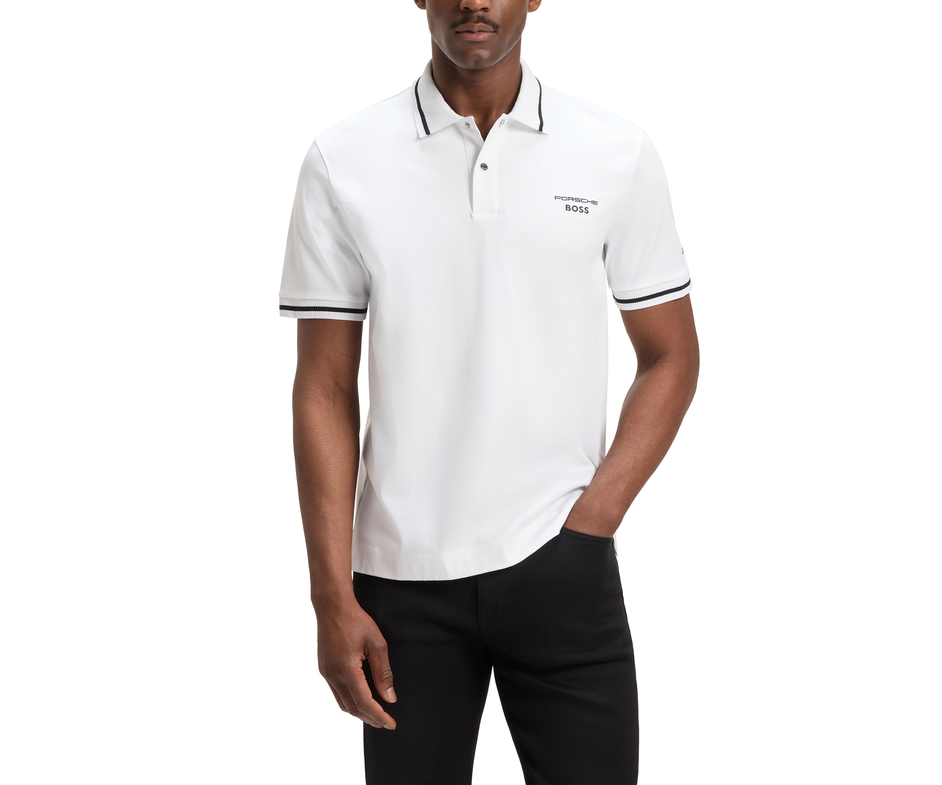 Mens Porsche Short Sleeve Polo Shirt