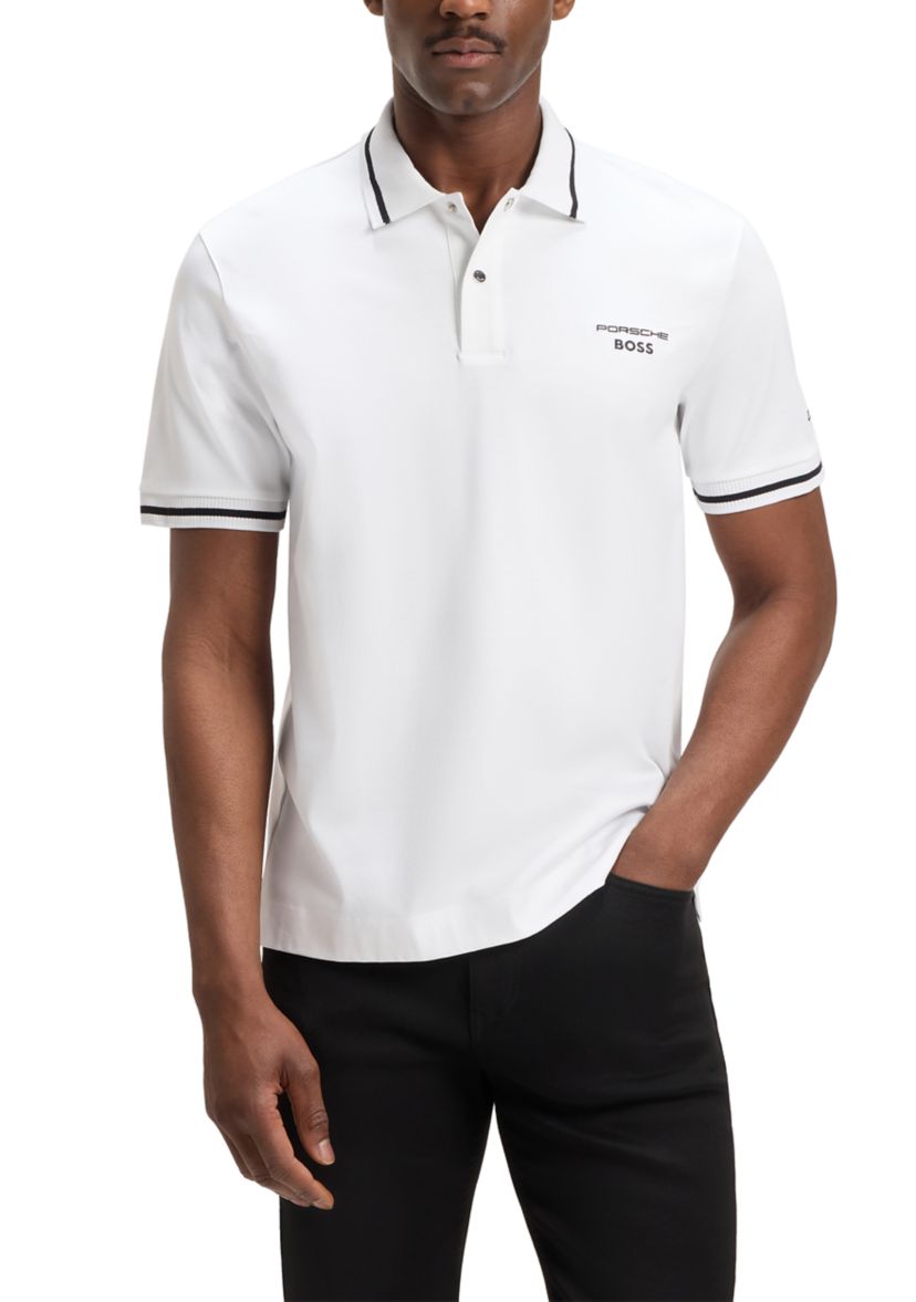 Mens Porsche Short Sleeve Polo Shirt