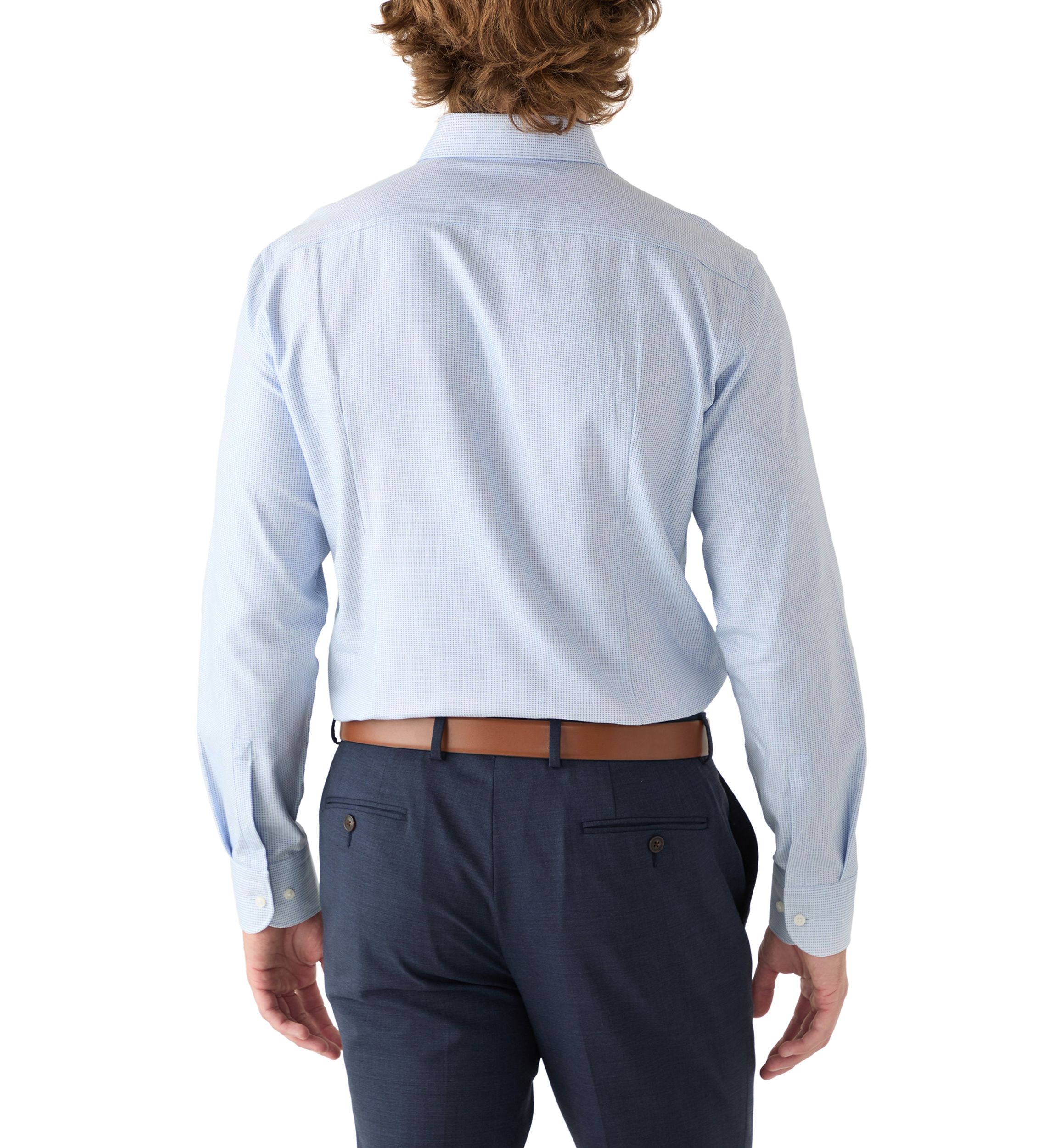 Mens Hank Spread Collar Printed Dress Shirt