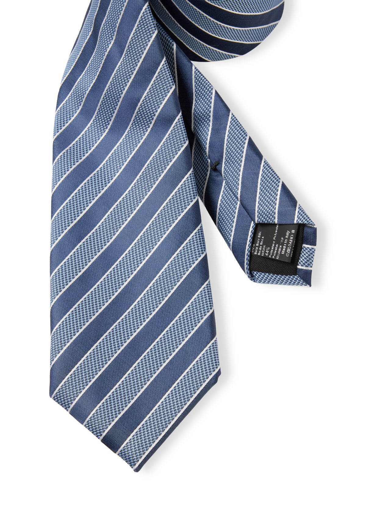 Stripe Silk Blend Tie 