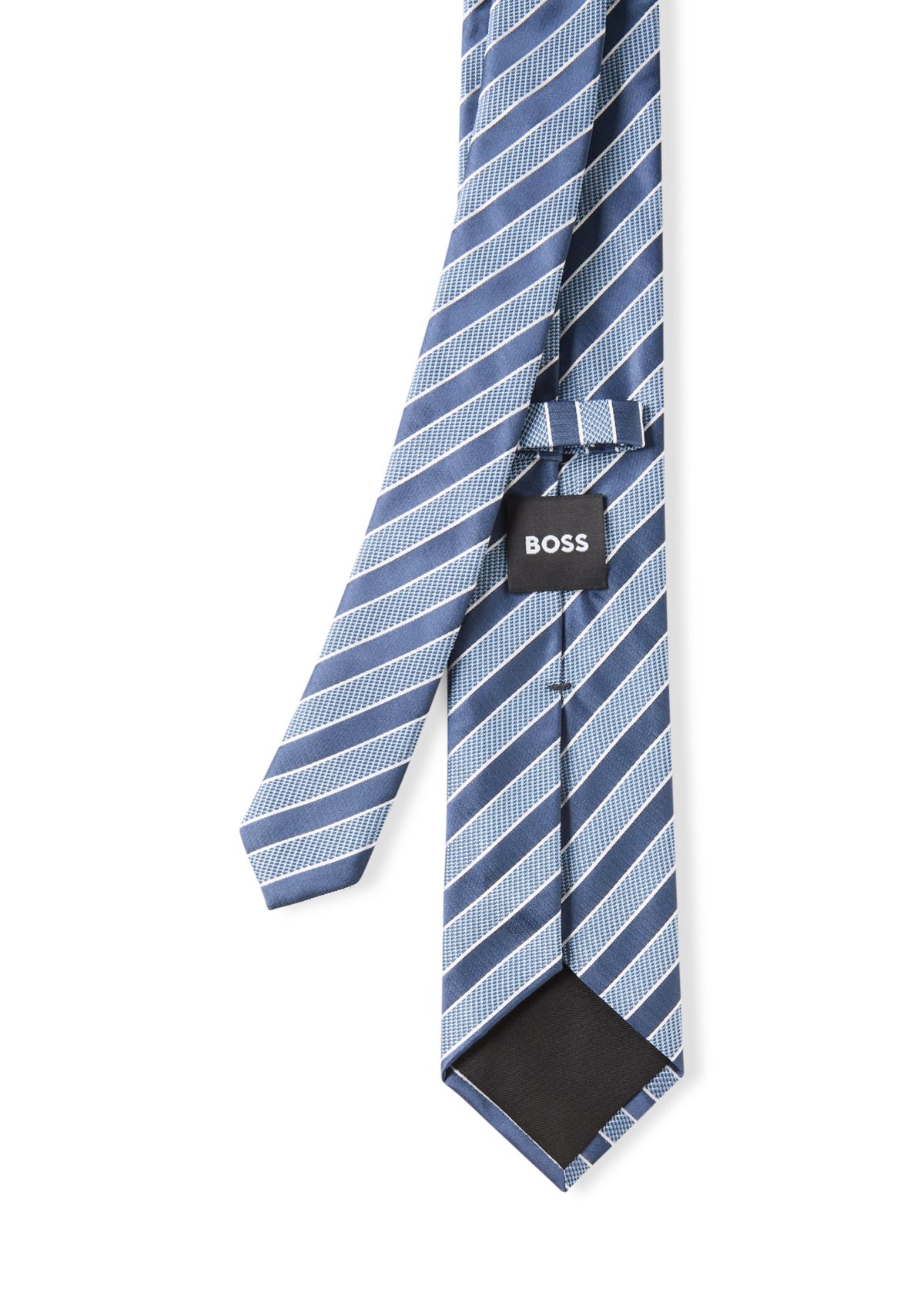 Stripe Silk Blend Tie 