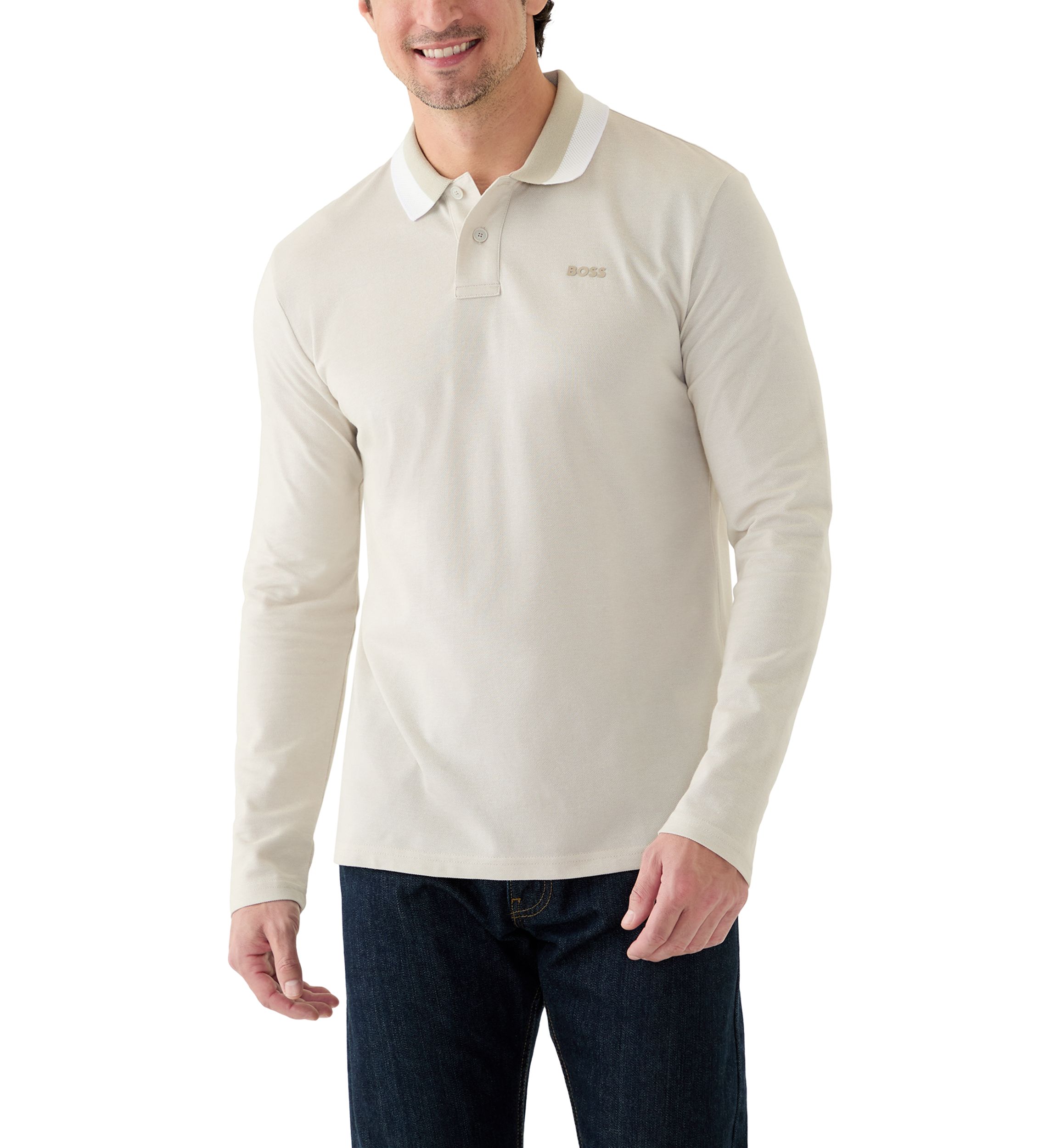 Mens Long Sleeve Oxford Shirt