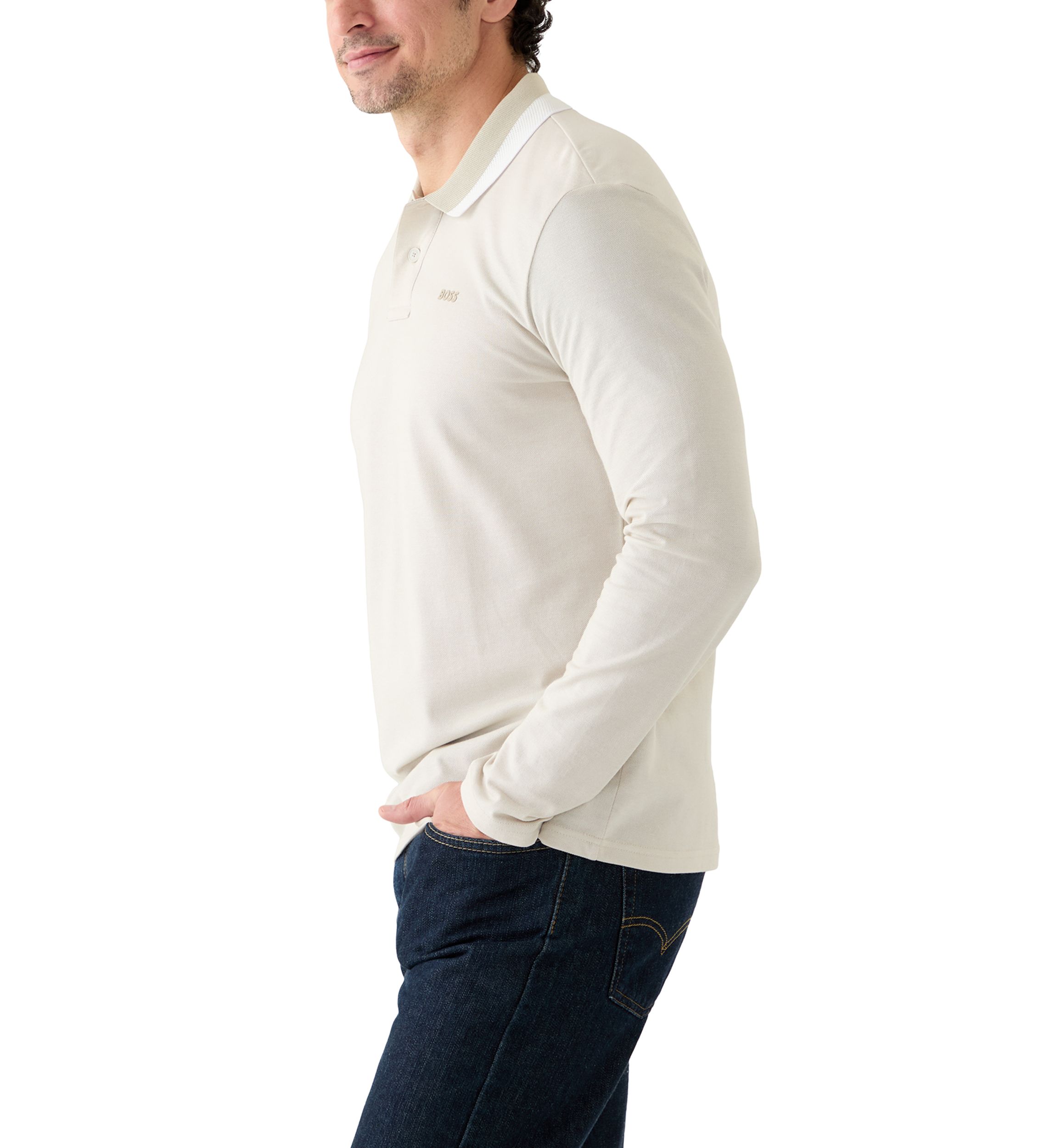 Mens Long Sleeve Oxford Shirt