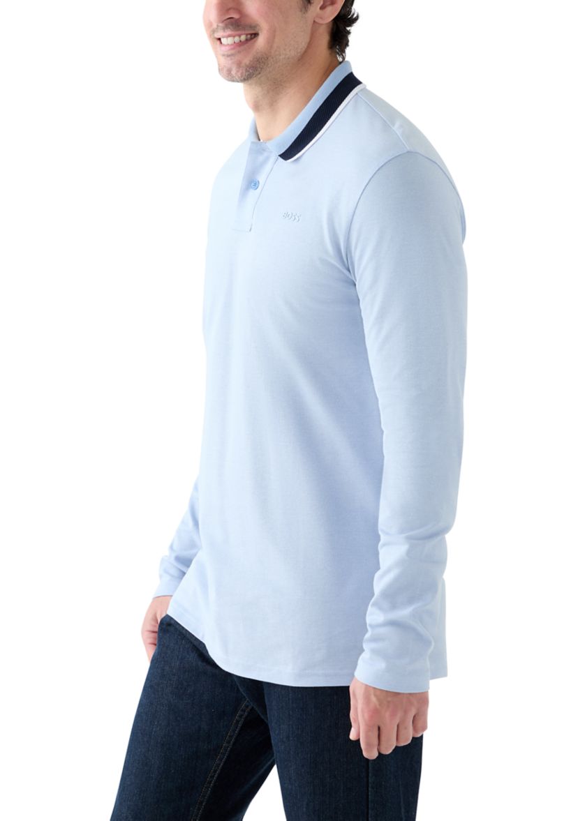 Mens Long Sleeve Polo Shirt