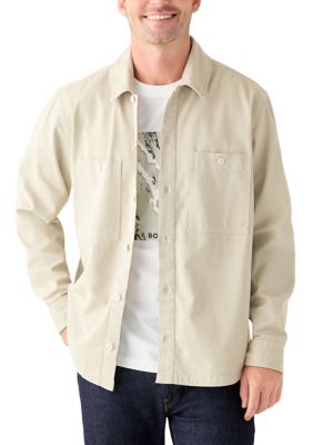 HUGO BOSS Men's Locky Overshirt LT BGE M
