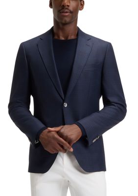 HUGO BOSS Men's Hutson Slim Fit Blazer, 42 Regular