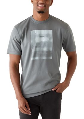 Boss FREEZER ICE BURN Tシャツ (グレー) HUGO BOSS Men's Tebroken Ice Graphic T-Shirt | Belk