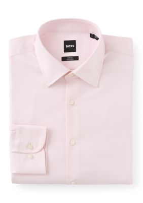 HUGO BOSS Men's Easy-Iron Slim-Fit Shirt in Stretch-Cotton Twill