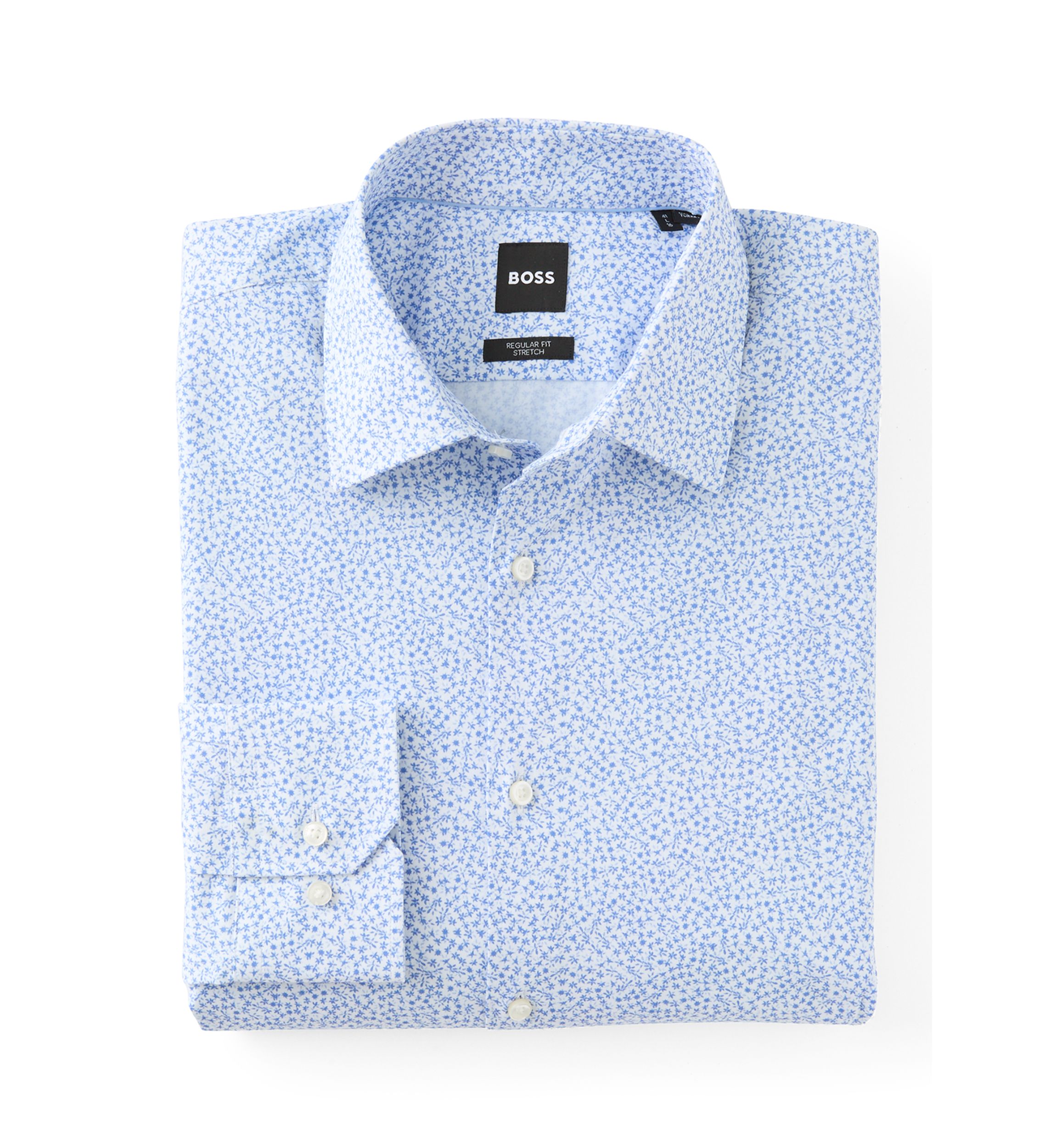 hugo dress shirts by Hugo Boss Men's Modern-Fit Shirt An effortless evening shirt in a defined fit by BOSS Menswear Mens Shirts Hugo Boss White