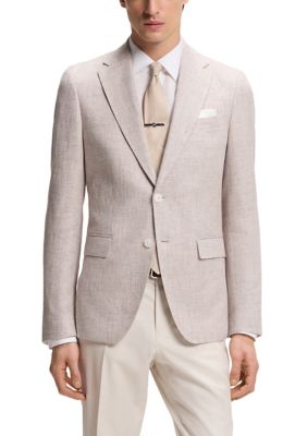 HUGO BOSS Men's Slim Fit Blazer, 48 Regular