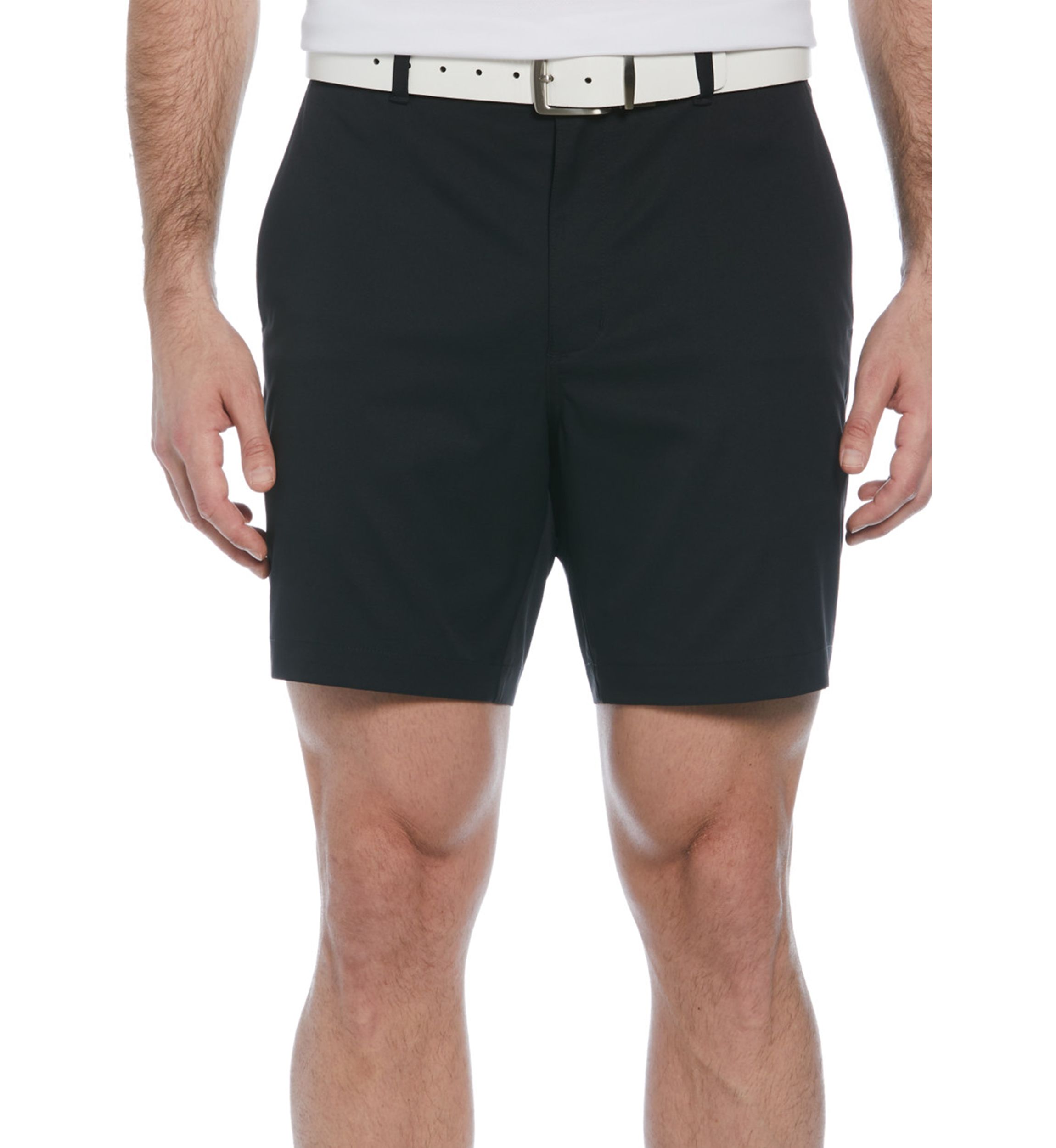 Mens 7" Flat Front Golf Shorts with Active Waistband