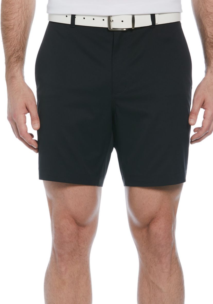 Mens 7" Flat Front Golf Shorts with Active Waistband