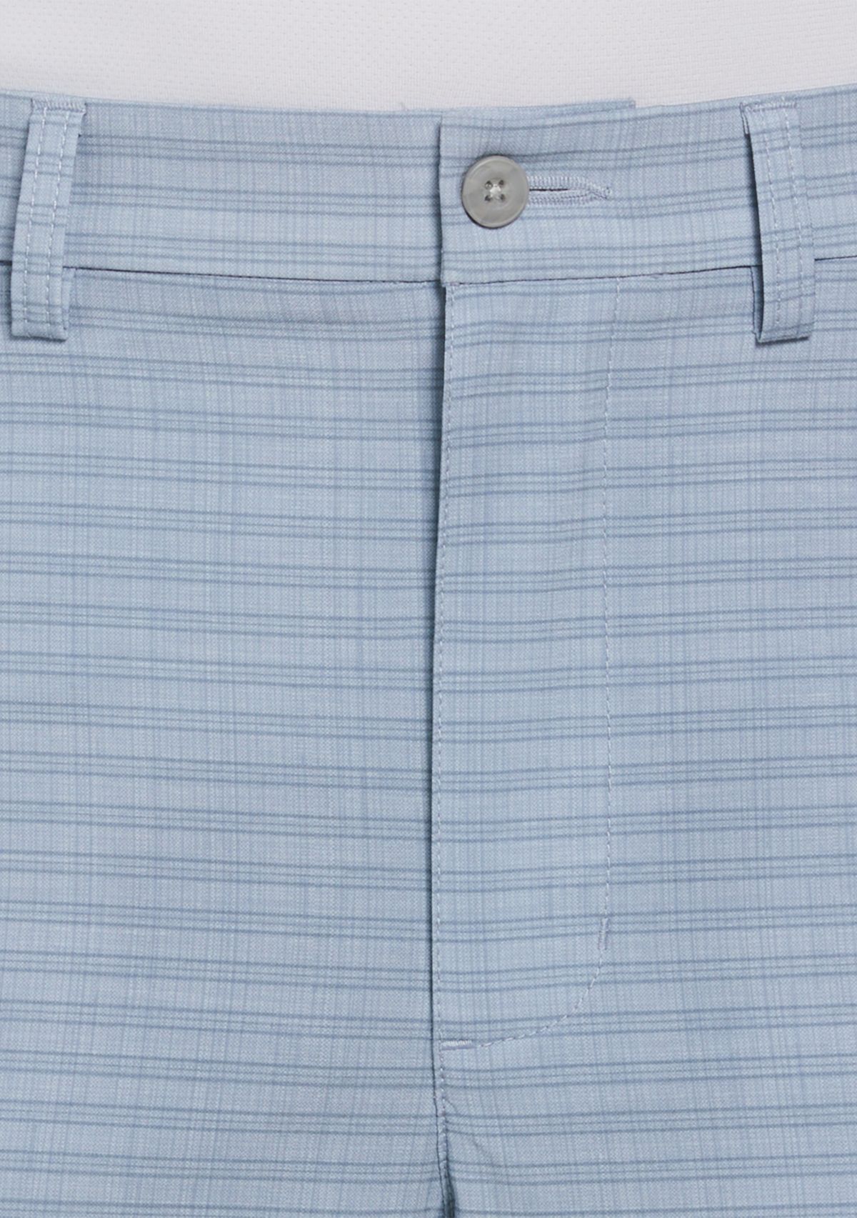 Mens Flat Front Stripe Printed Shorts