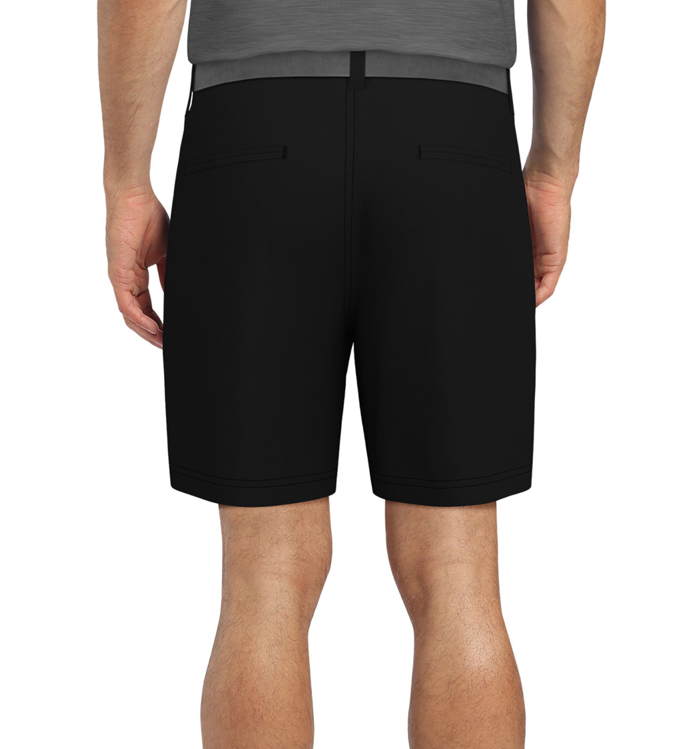 Mens Flat Front Performance Pull On Golf Shorts