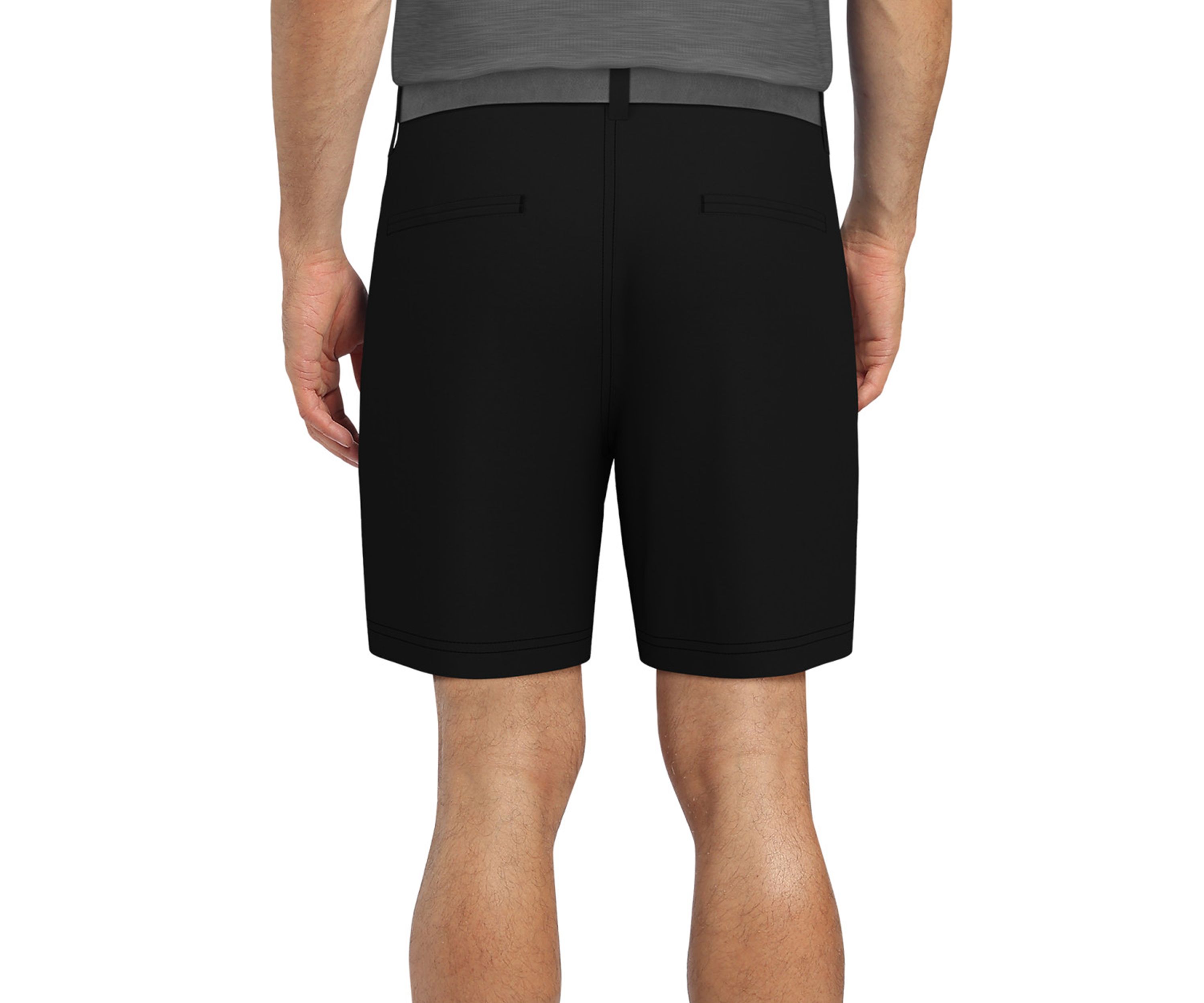 Mens Flat Front Performance Pull On Golf Shorts