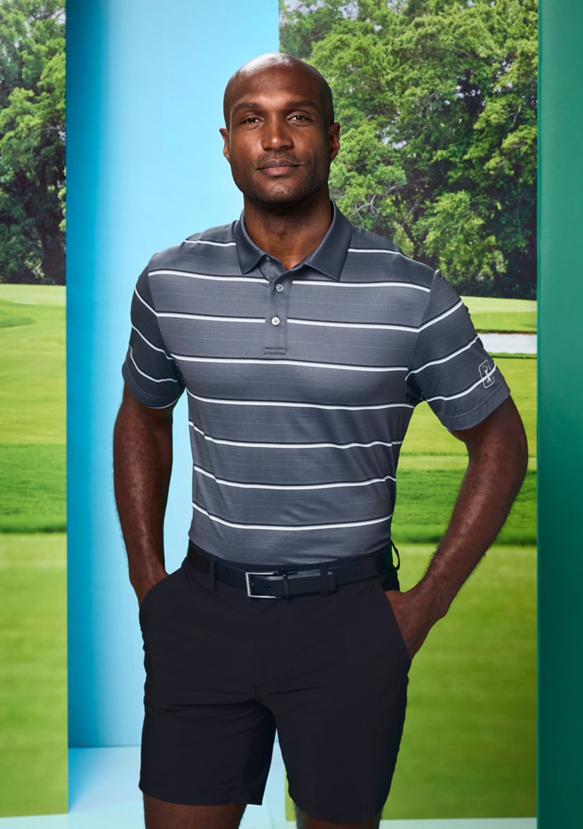 Mens Flat Front Performance Pull On Golf Shorts
