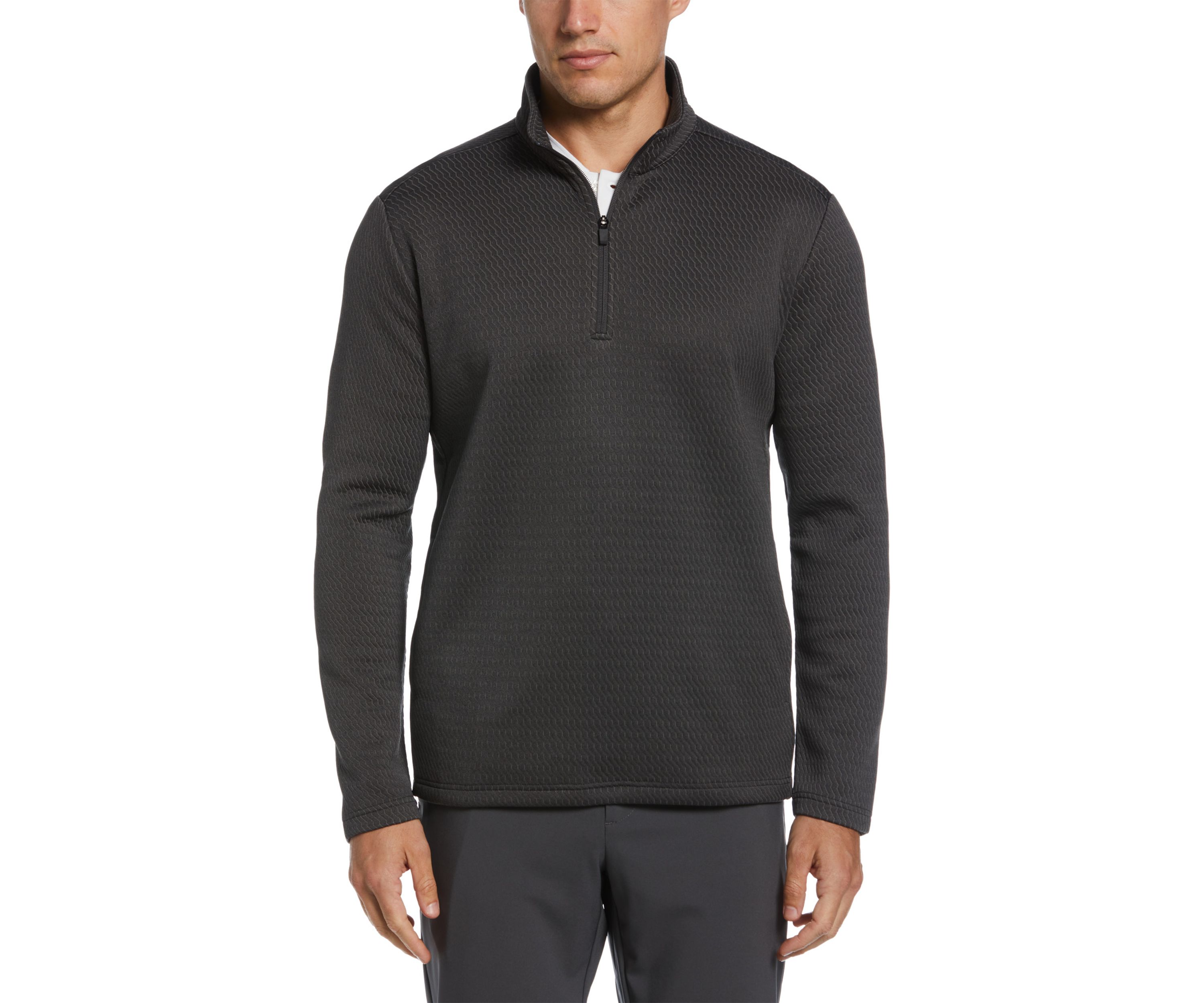 Crossover Textured Quarter Zip Jacket