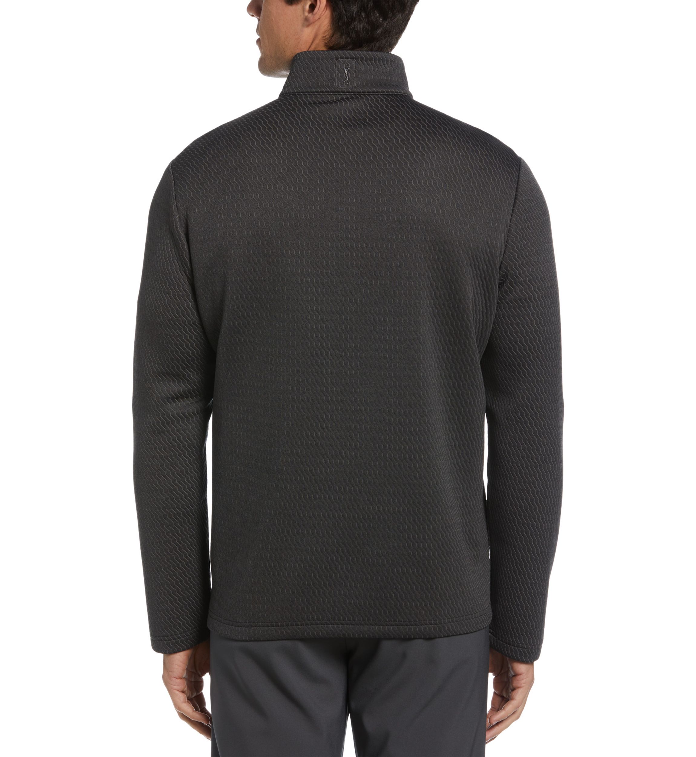 Crossover Textured Quarter Zip Jacket
