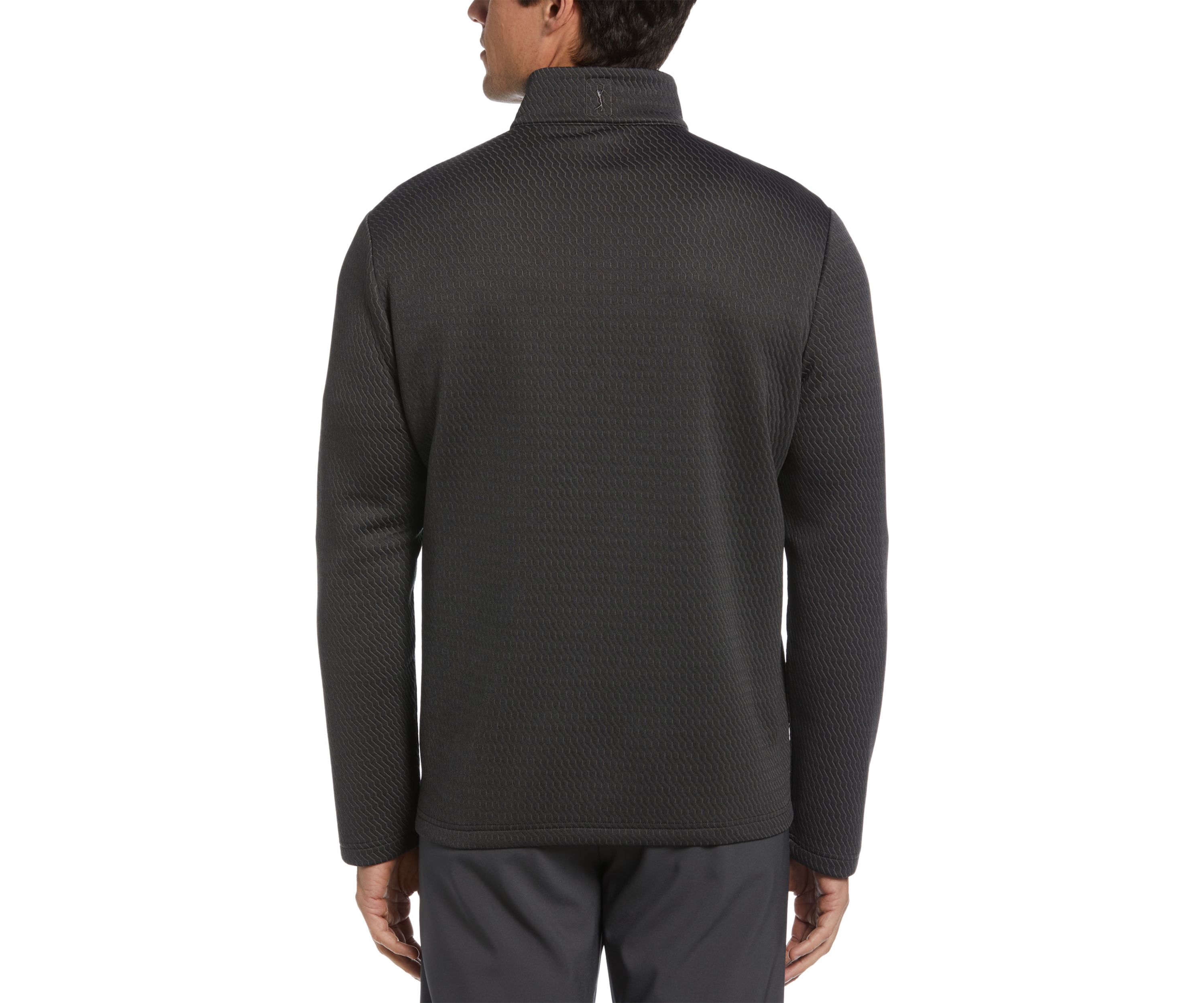 Crossover Textured Quarter Zip Jacket