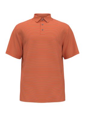 PGA Tour Men's Feeder Stripe Performance Golf Polo Shirt White Size X-Large