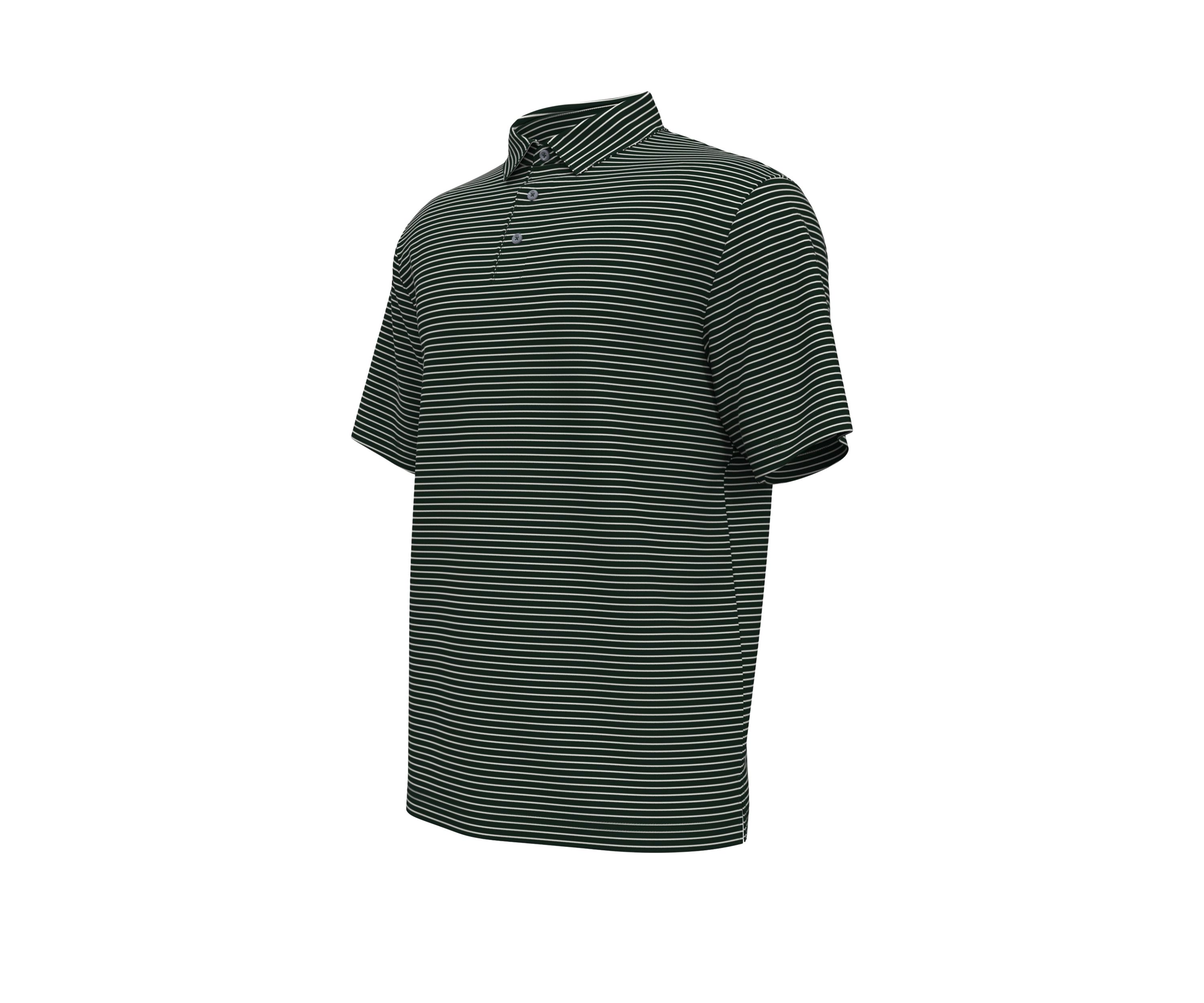 Mens Feeder Stripe Golf Polo Shirt