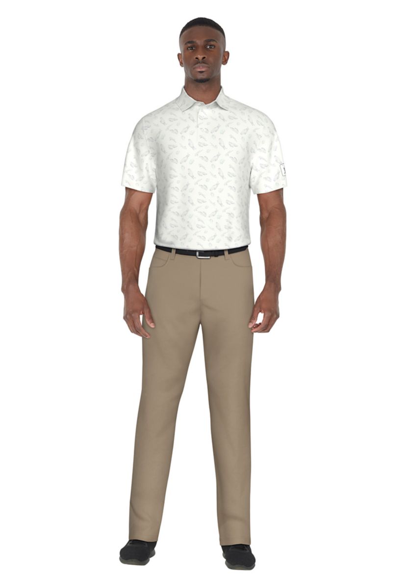 Solarized Golf Print Short Sleeve Golf Polo Shirt