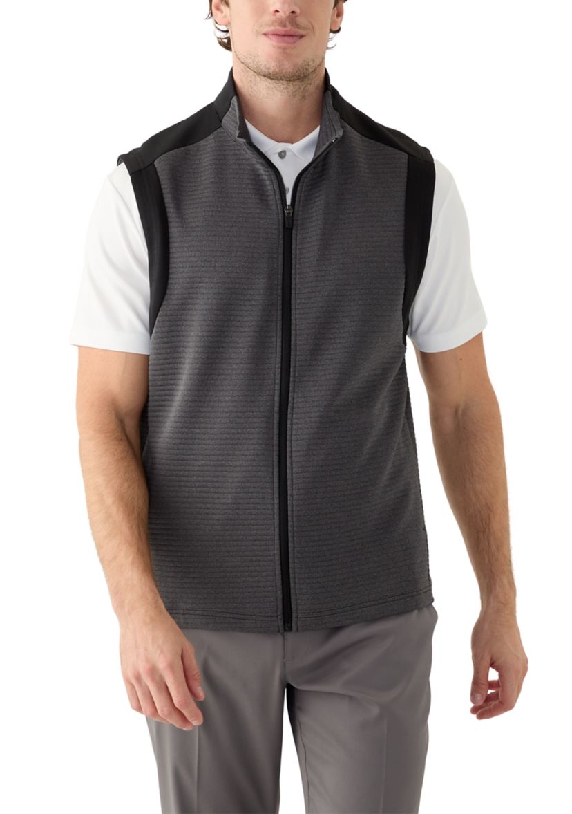 Mens Ottoman Full Zip Golf Vest