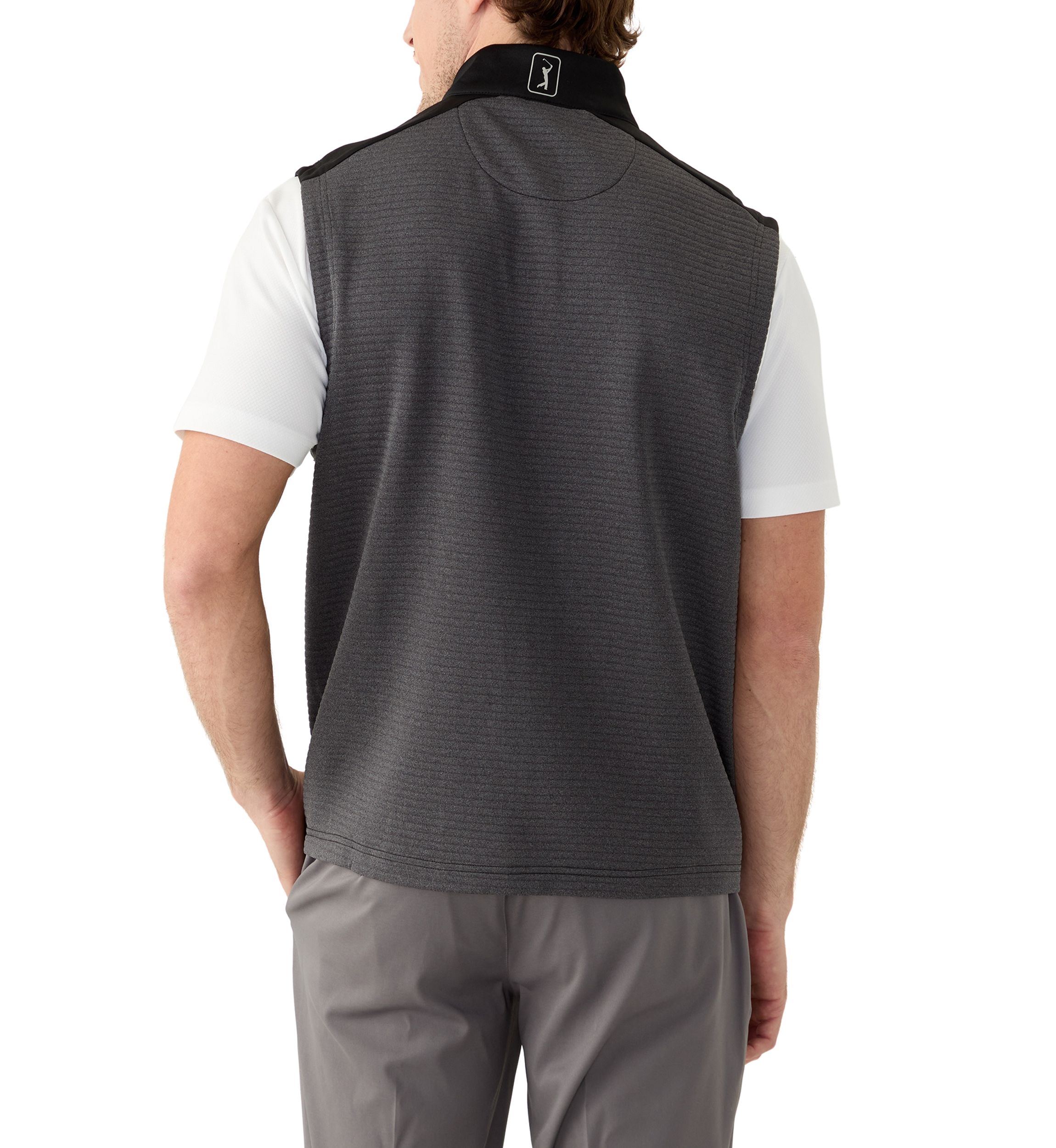 Mens Ottoman Full Zip Golf Vest