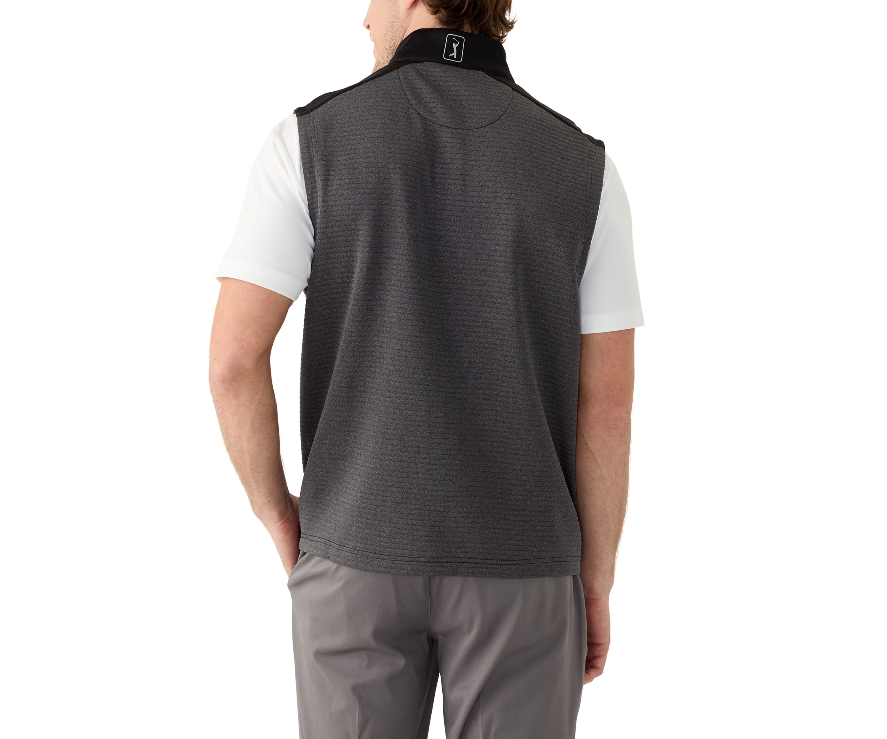 Mens Ottoman Full Zip Golf Vest