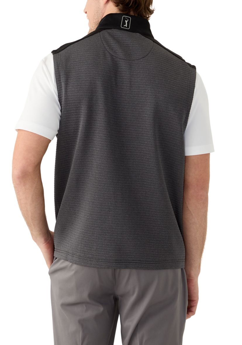 Mens Ottoman Full Zip Golf Vest
