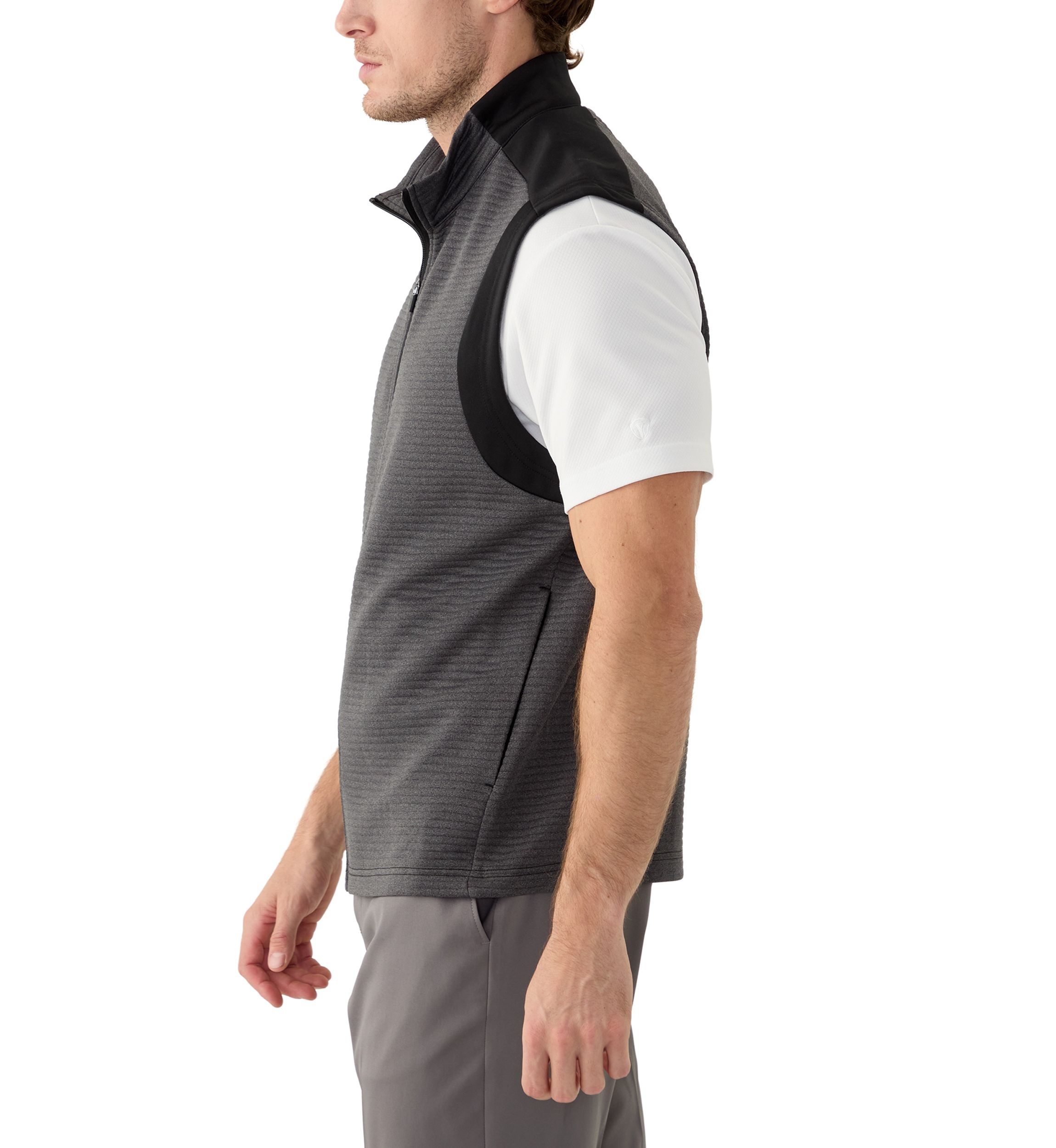 Mens Ottoman Full Zip Golf Vest