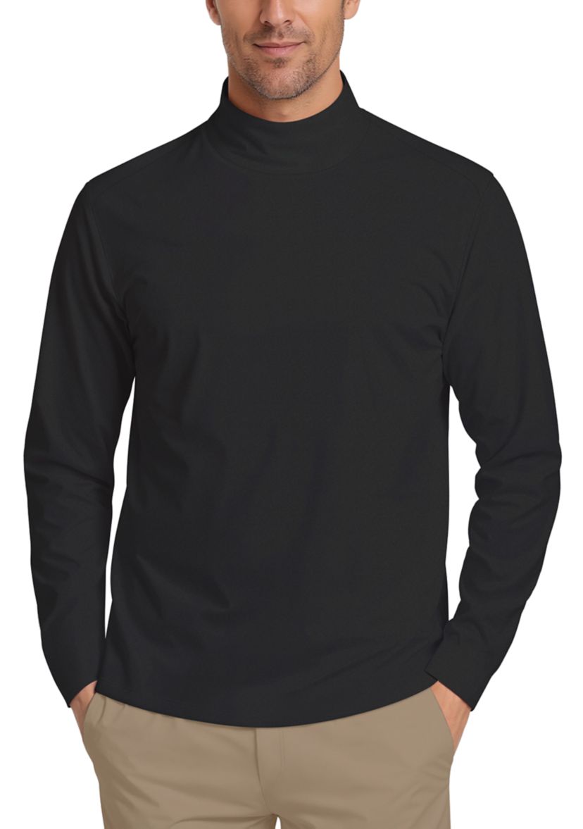 Mock Neck Long Sleeve Golf Base Layer