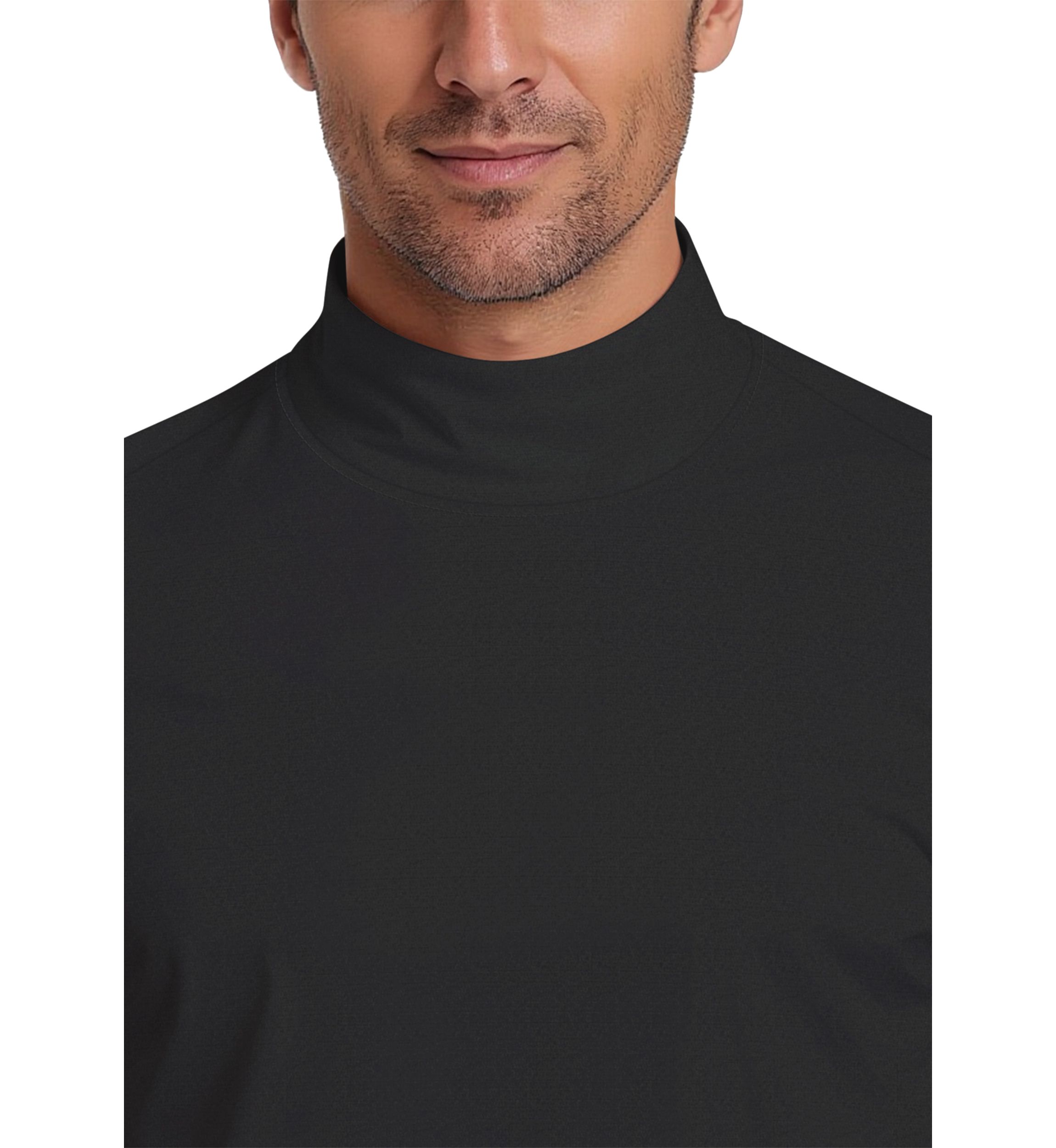 Mock Neck Long Sleeve Golf Base Layer