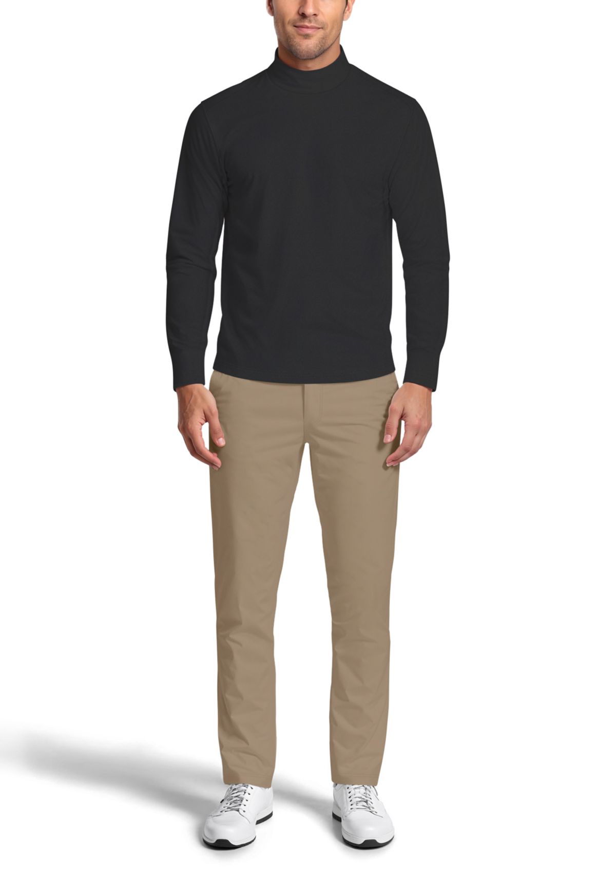 Mock Neck Long Sleeve Golf Base Layer