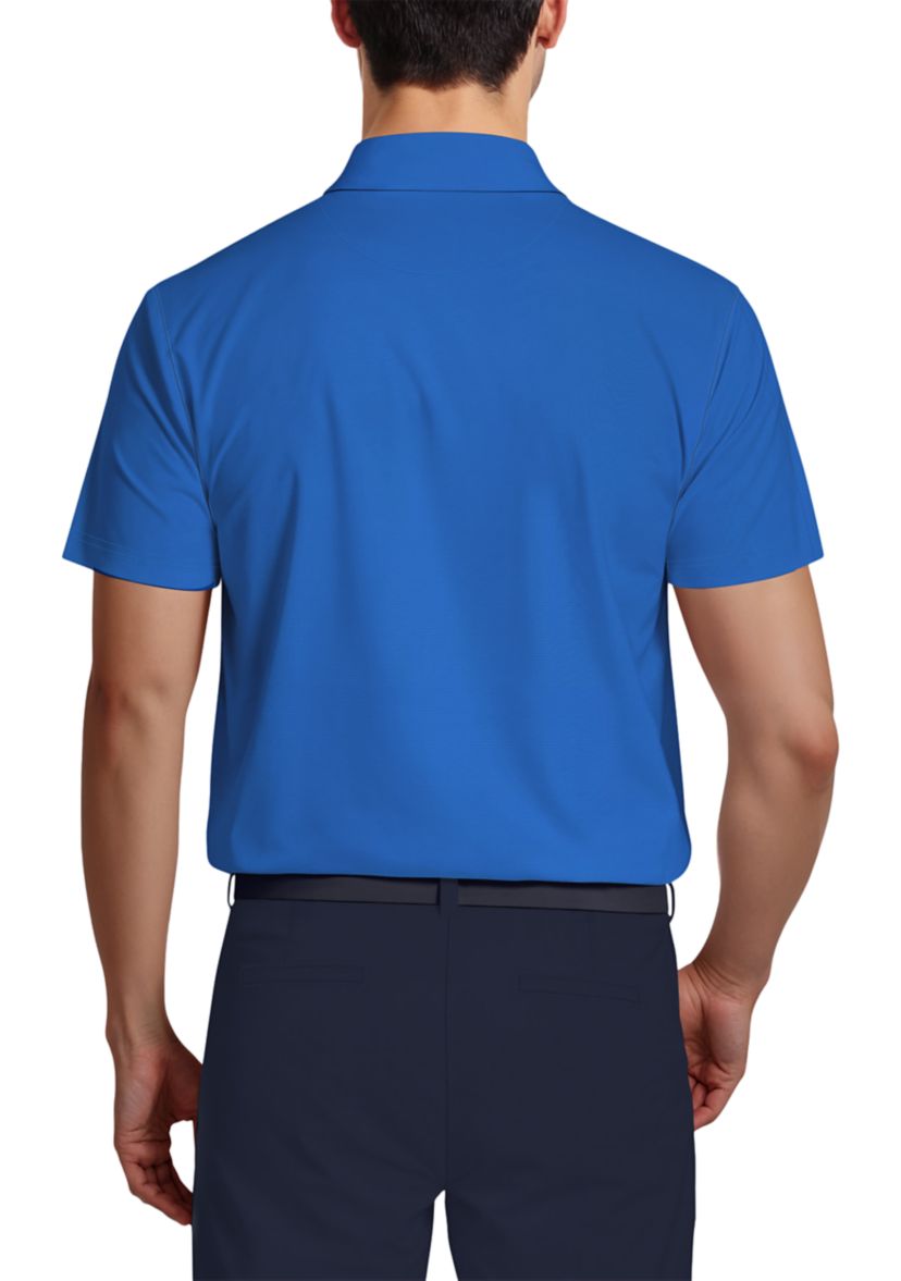 Solid Cooling Texture Short Sleeve Golf Polo Shirt