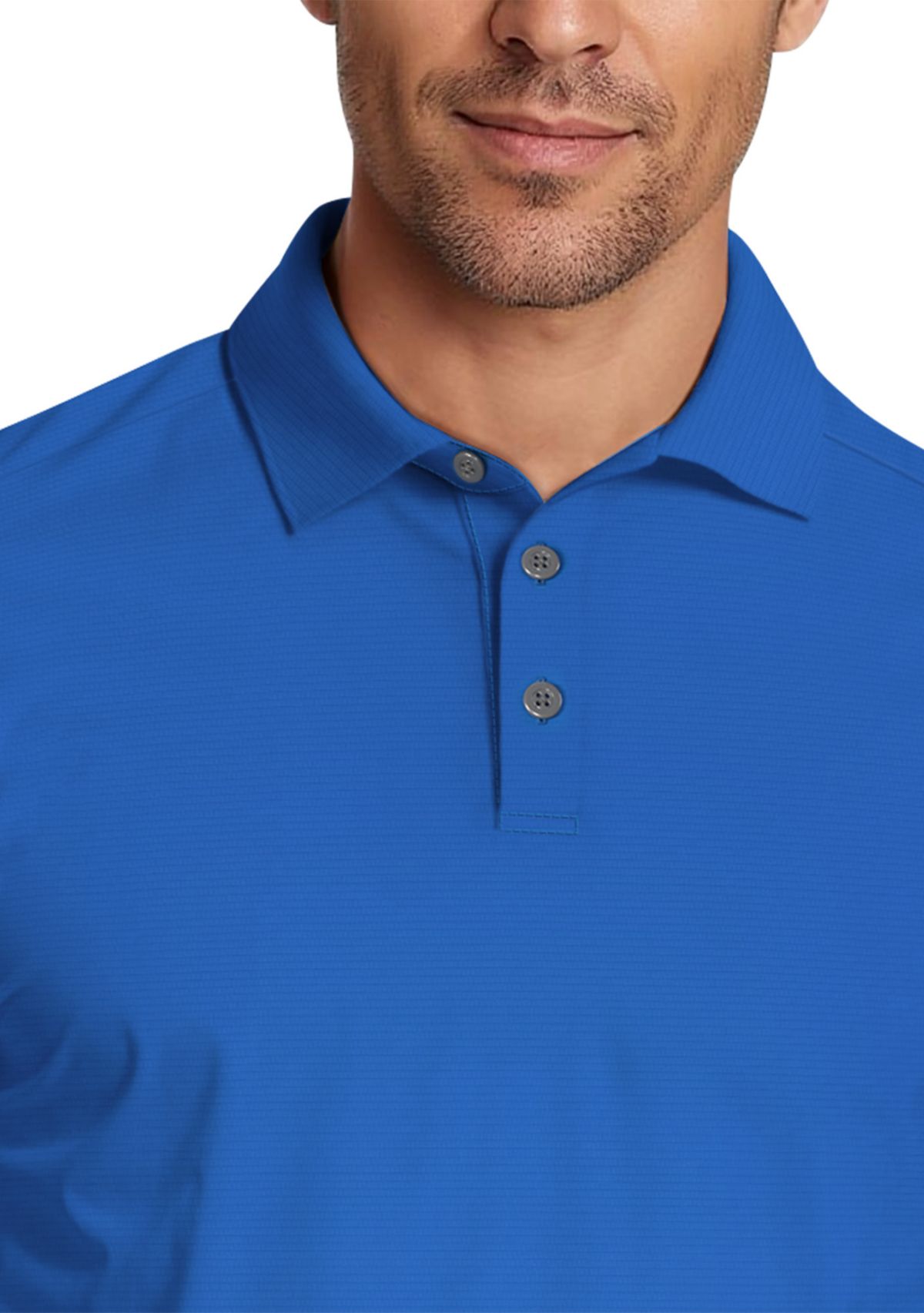 Solid Cooling Texture Short Sleeve Golf Polo Shirt