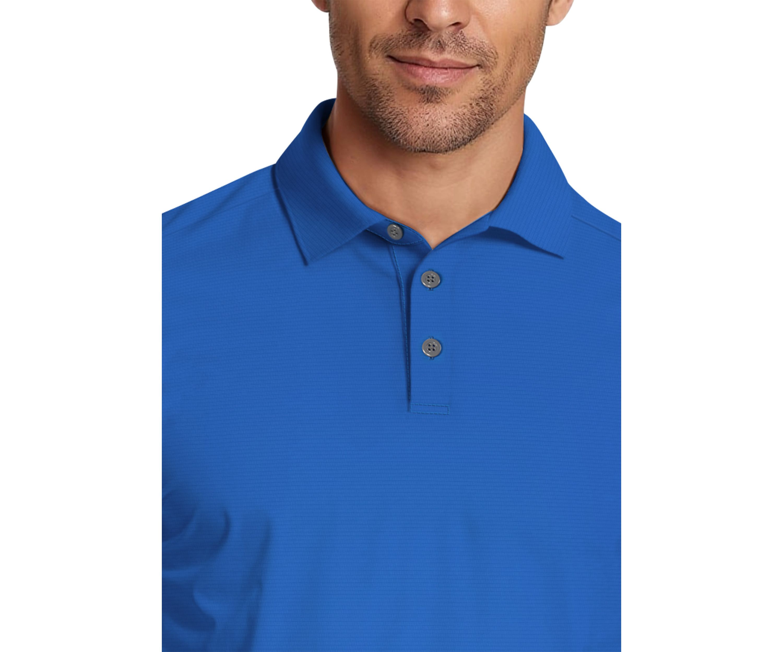 Solid Cooling Texture Short Sleeve Golf Polo Shirt