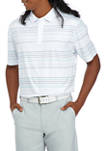 Short Sleeve 3-Color Stripe Polo Shirt