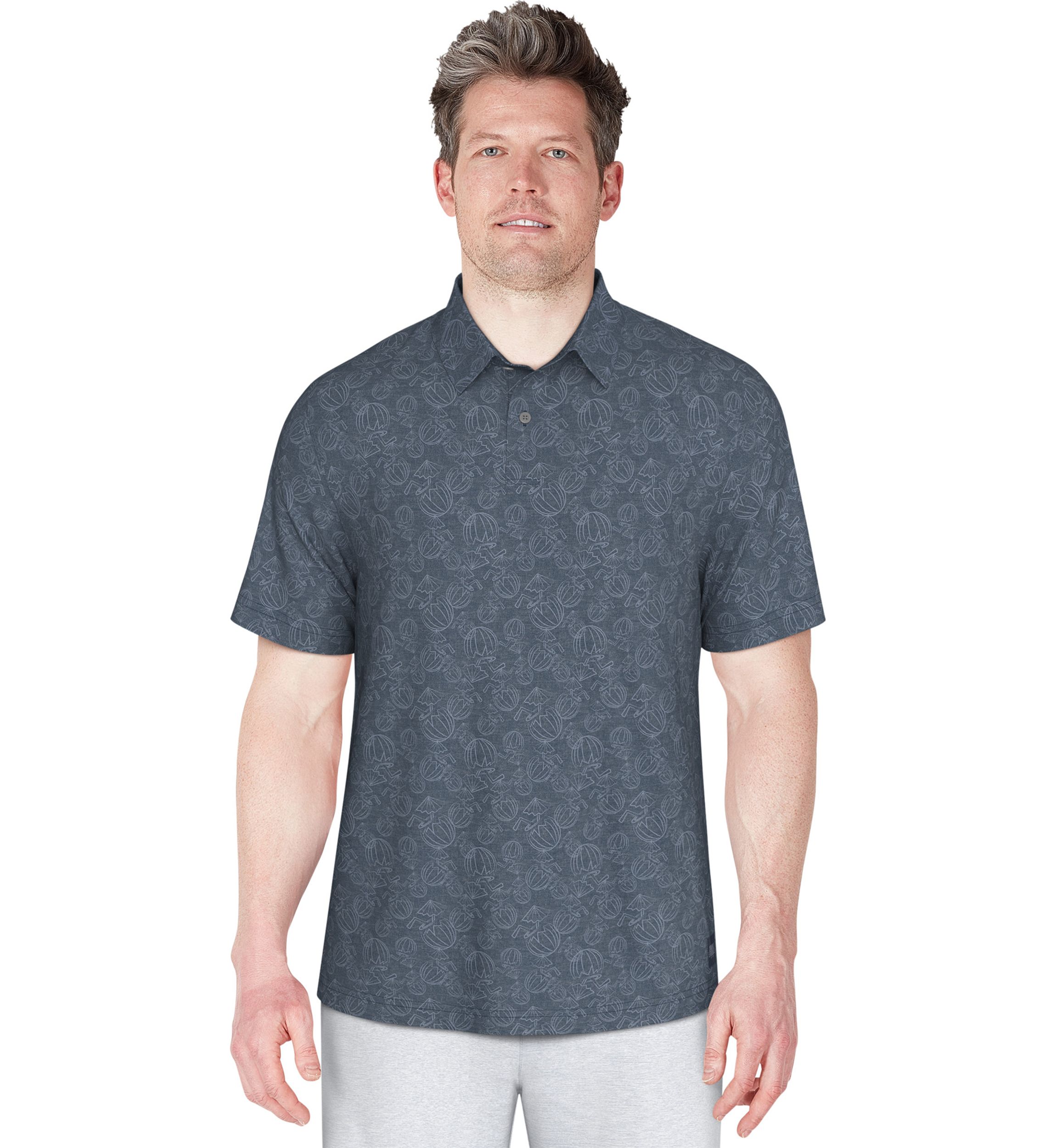 Mens Short Sleeve Coconut Water Polo Shirt
