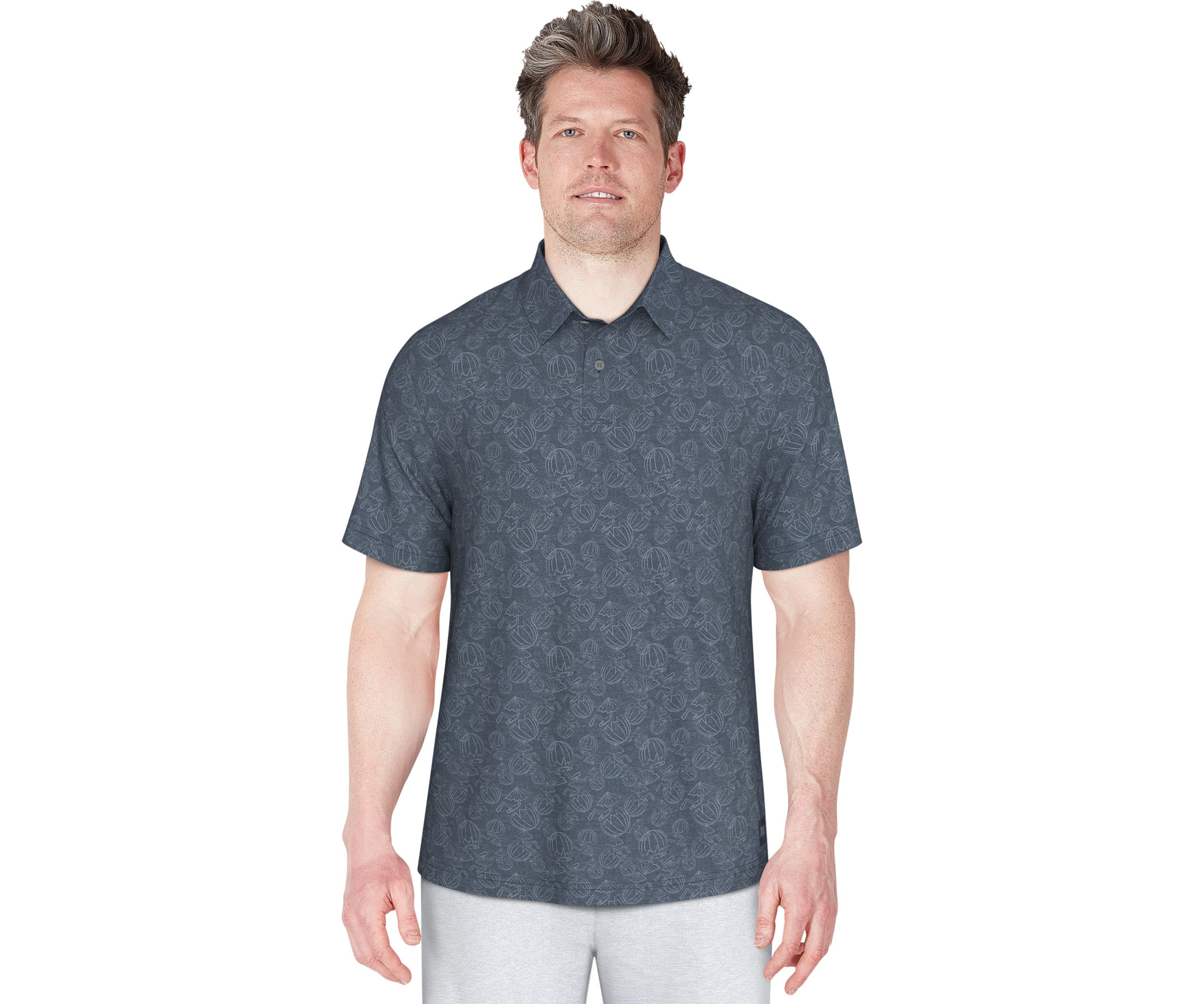 Mens Short Sleeve Coconut Water Polo Shirt